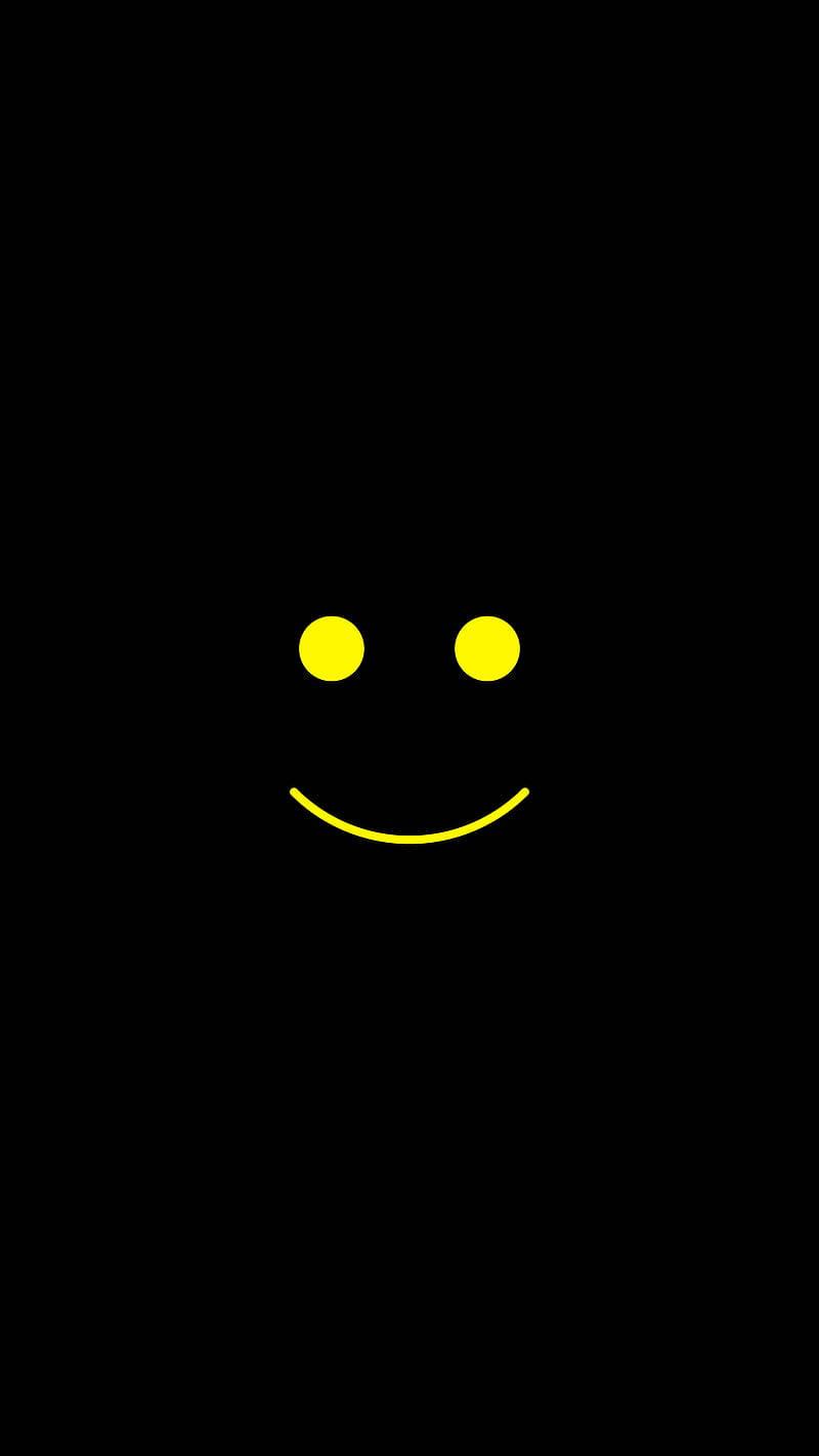 Vibrant Yellow Smiley Avatar Cartoon on iPhone — 800x1422 wallpaper