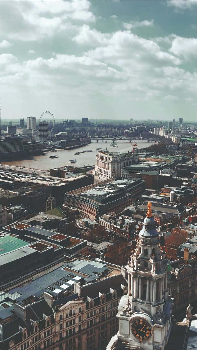 View of Albert Dock in Liverpool — 676x1200 wallpaper