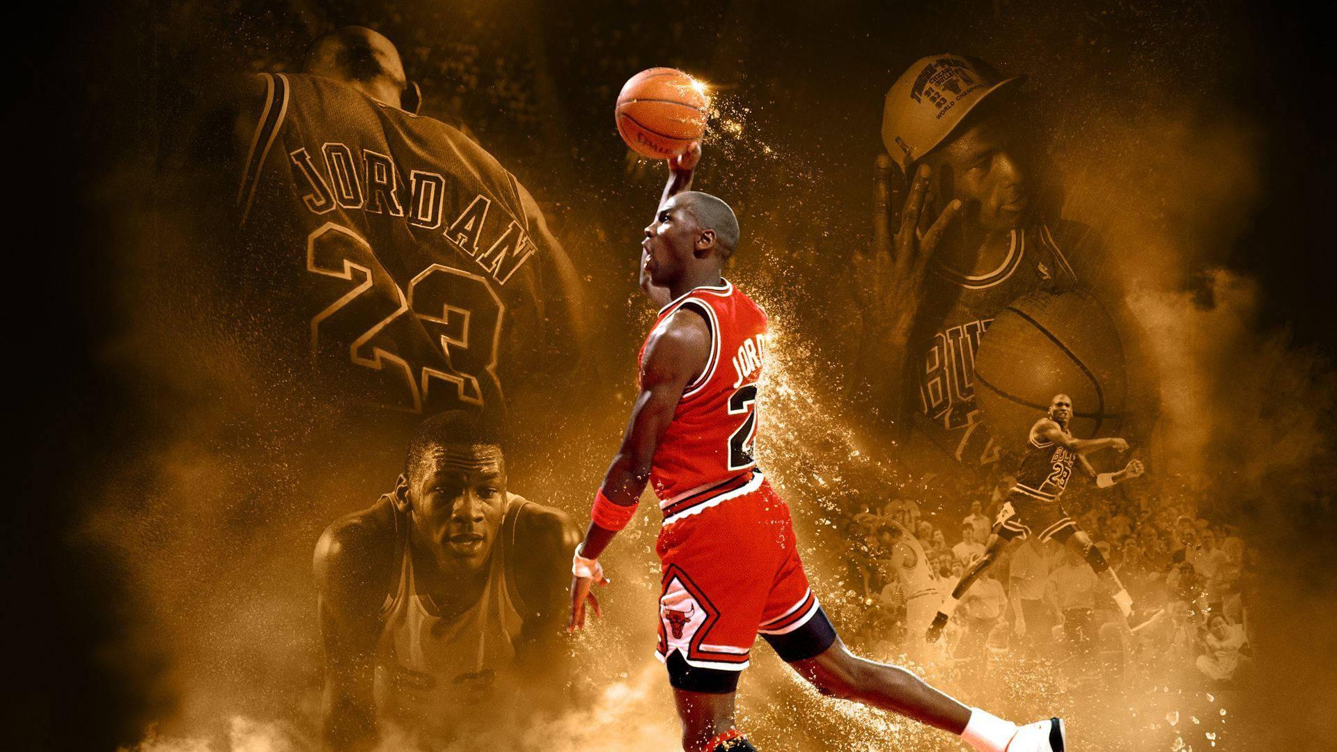 Vintage Michael Jordan background — 1920x1080 wallpaper