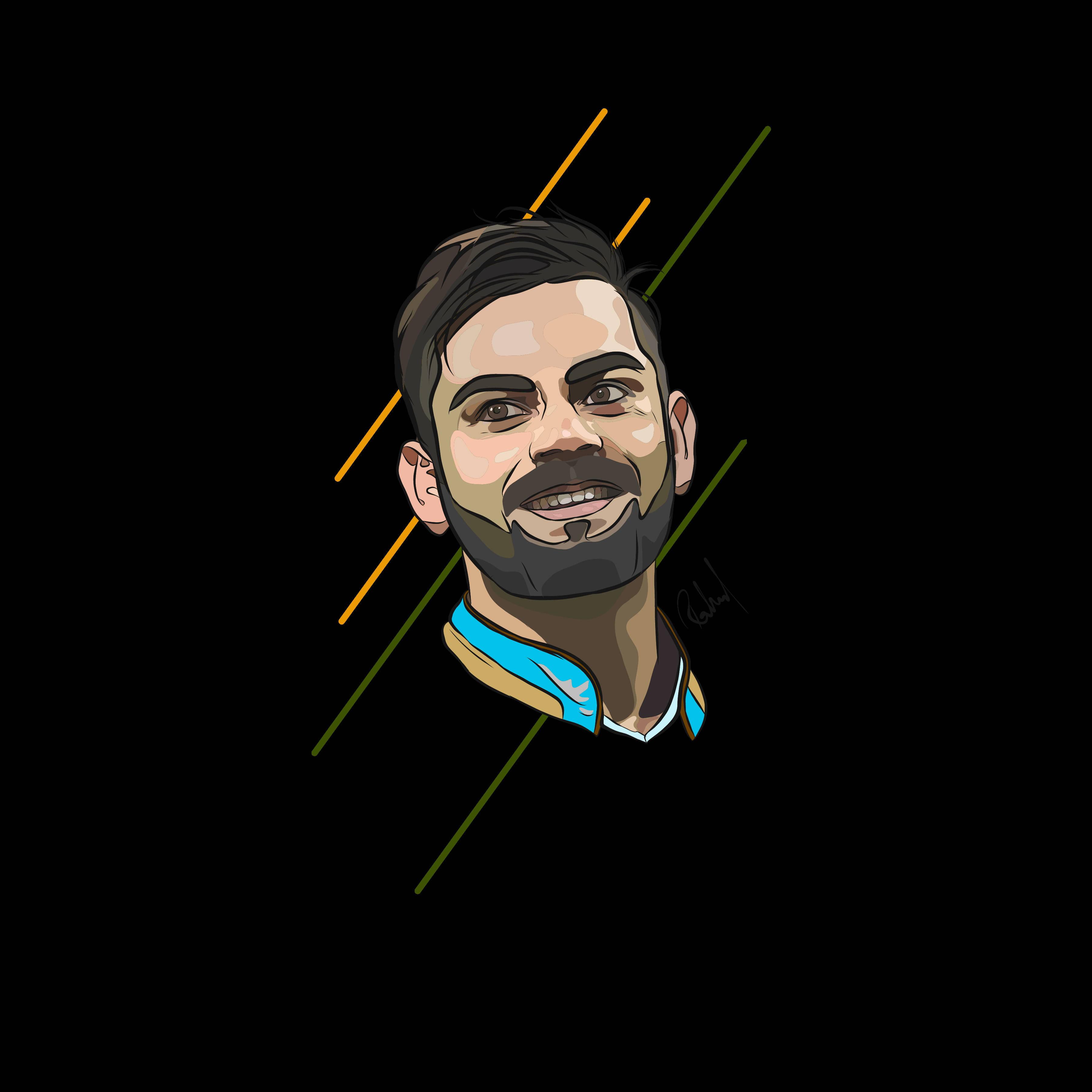 Virat Kohli HD Dark Art