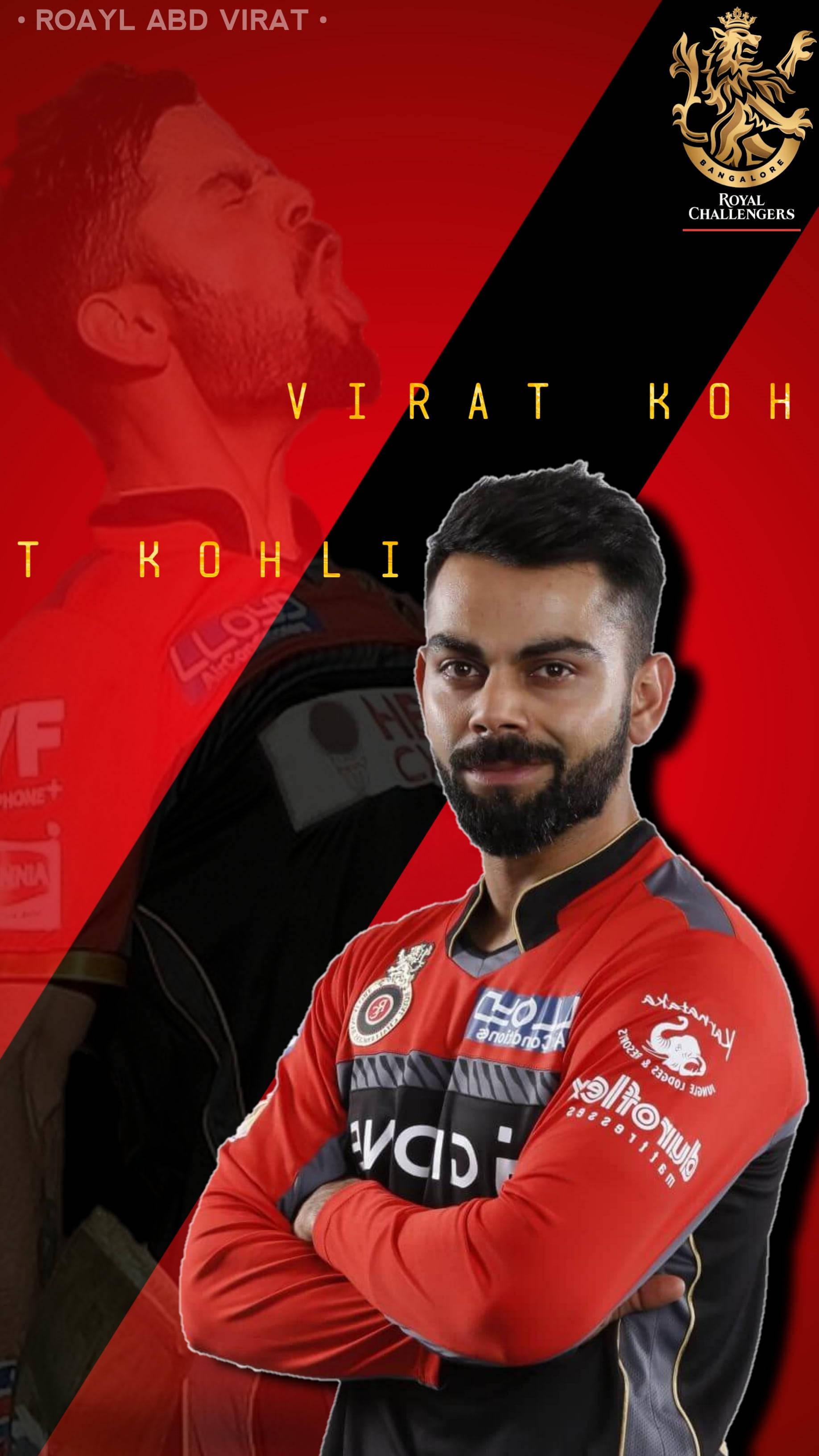 Virat kohli hd roed og sort