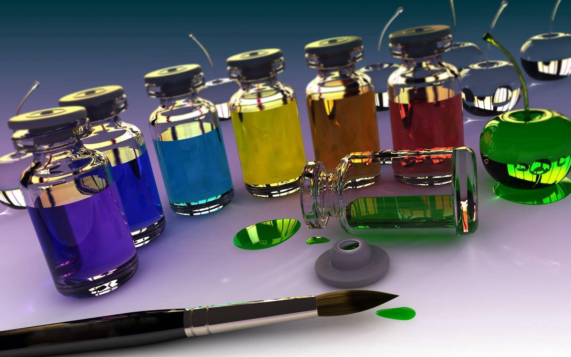 Visualizing Your Goals Through 3D Vials — 1920x1200 wallpaper