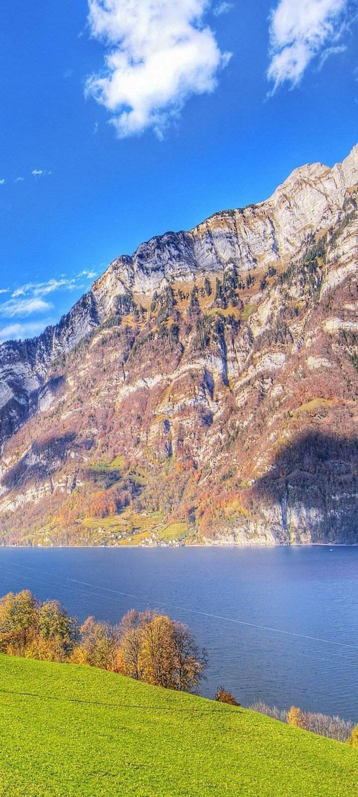Vivo Y20 Tranquil Blue Lake — 720x1600 wallpaper