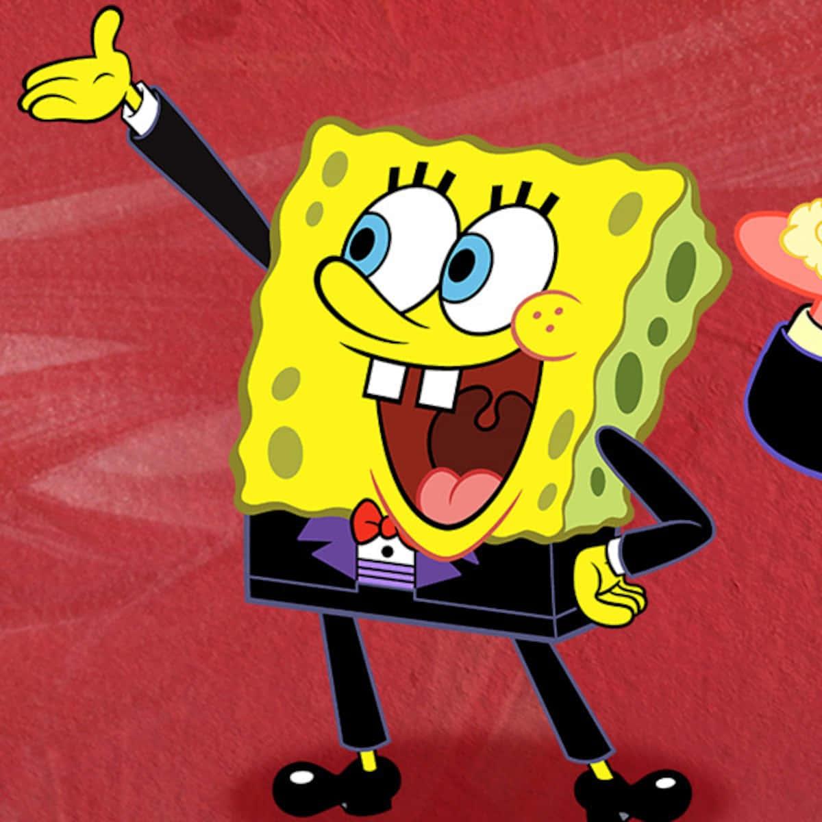 Waiter Spongebob In A Suit Picture — 1200x1200 wallpaper