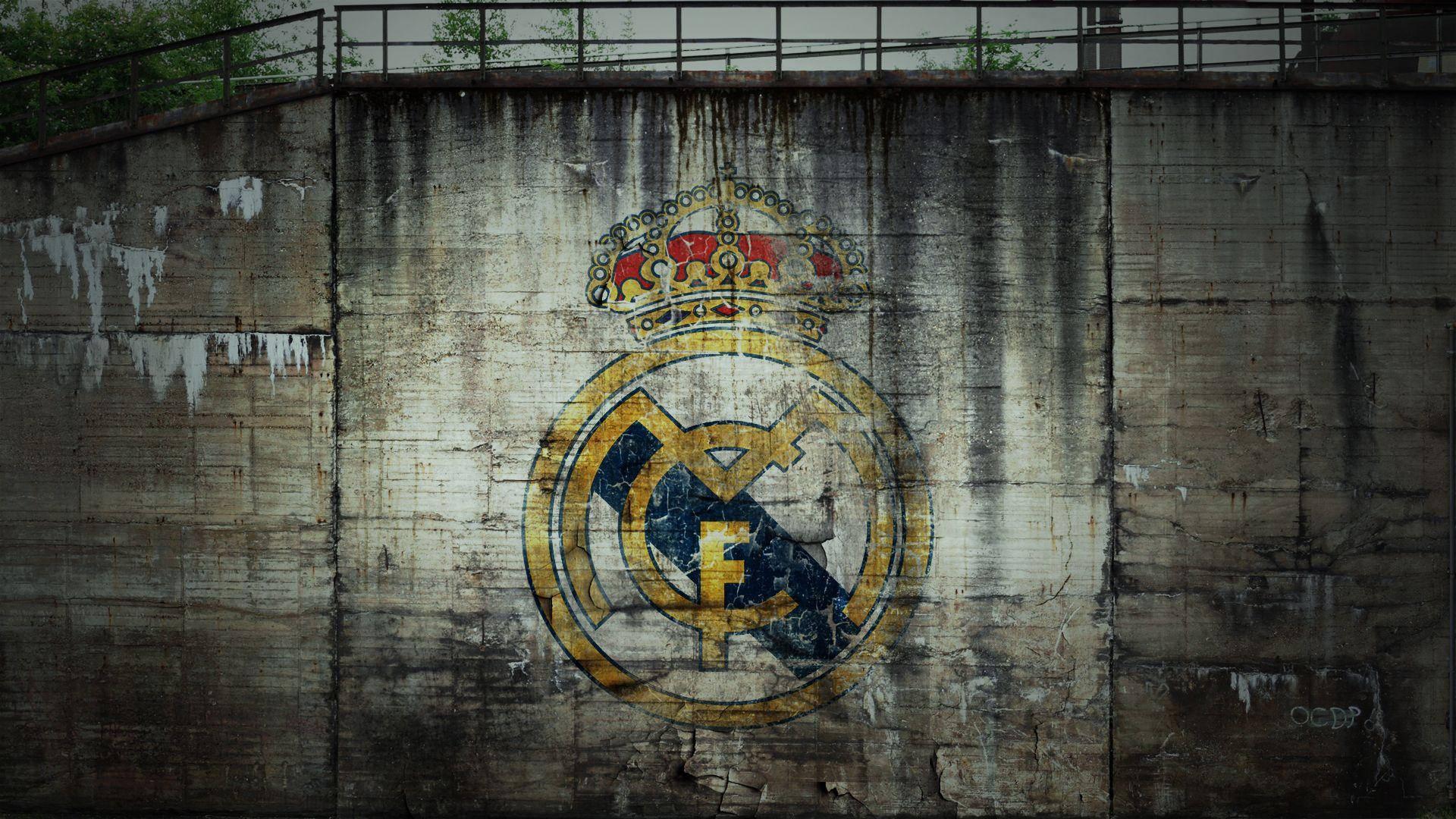 Wall With Real Madrid Logo — 1920x1080 wallpaper