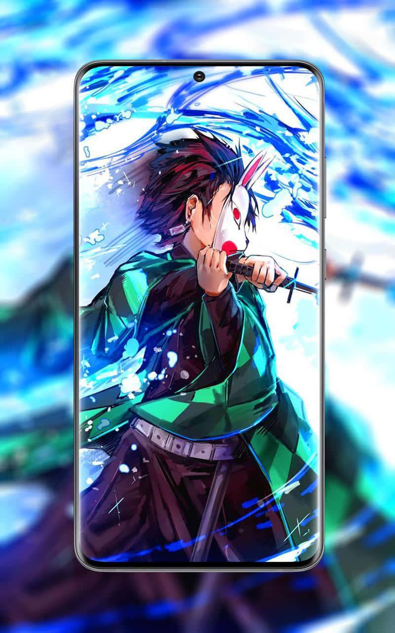 Warding Mask Tanjiro Kamado Demon Slayer Anime — 800x1280 wallpaper
