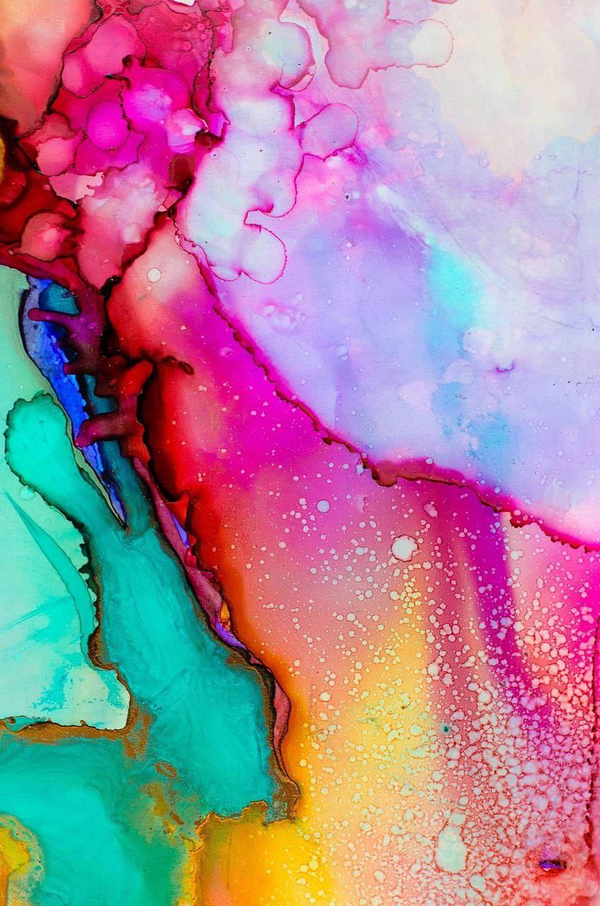 Watercolor Painting Beautiful Phone — 848x1280 wallpaper