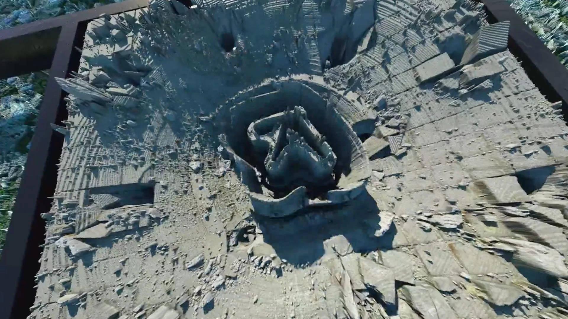 Weirdcore Collapsing Building — 1920x1080 wallpaper