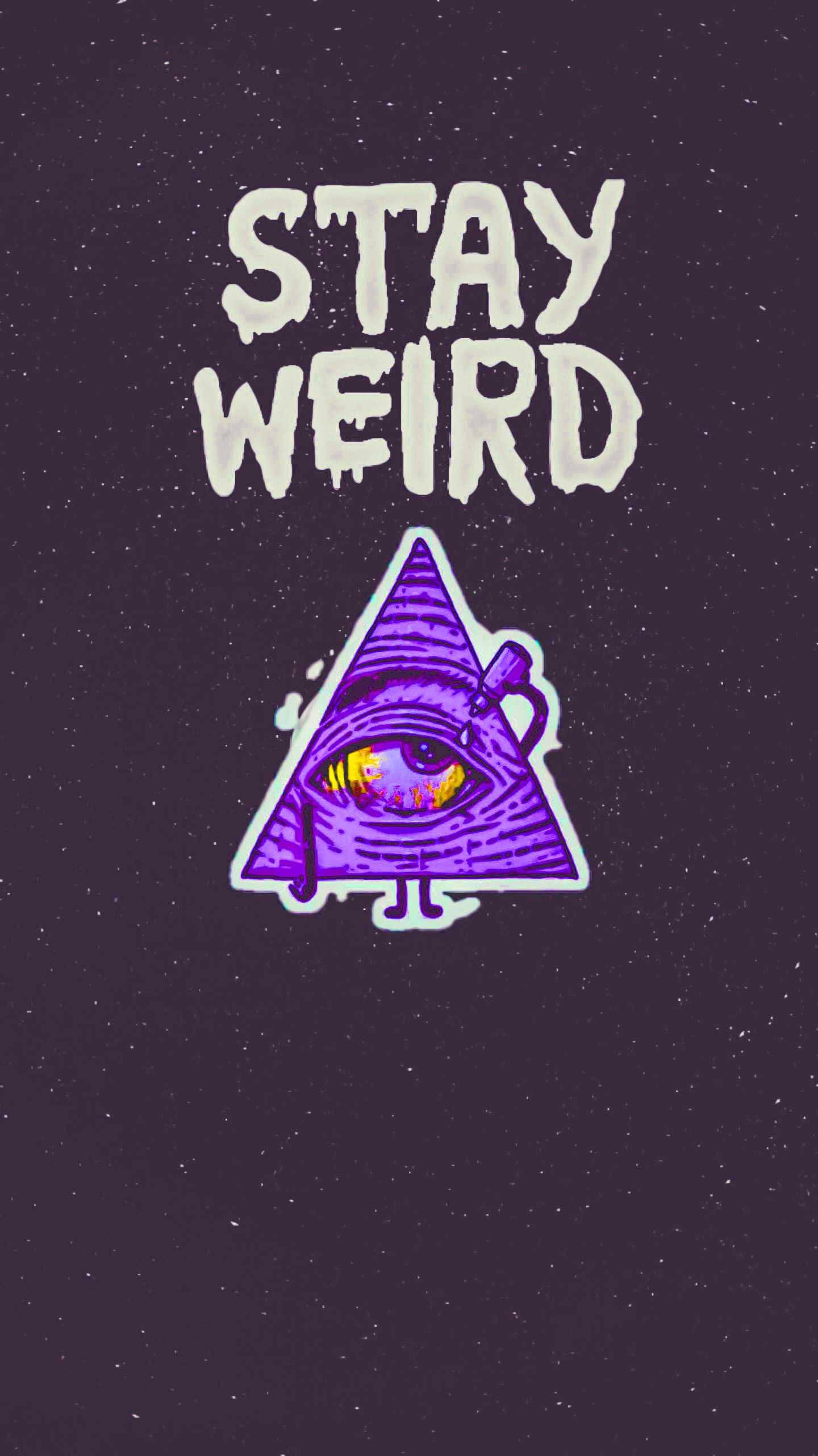 Weirdcore Pyramid With Eyes — 1440x2560 wallpaper