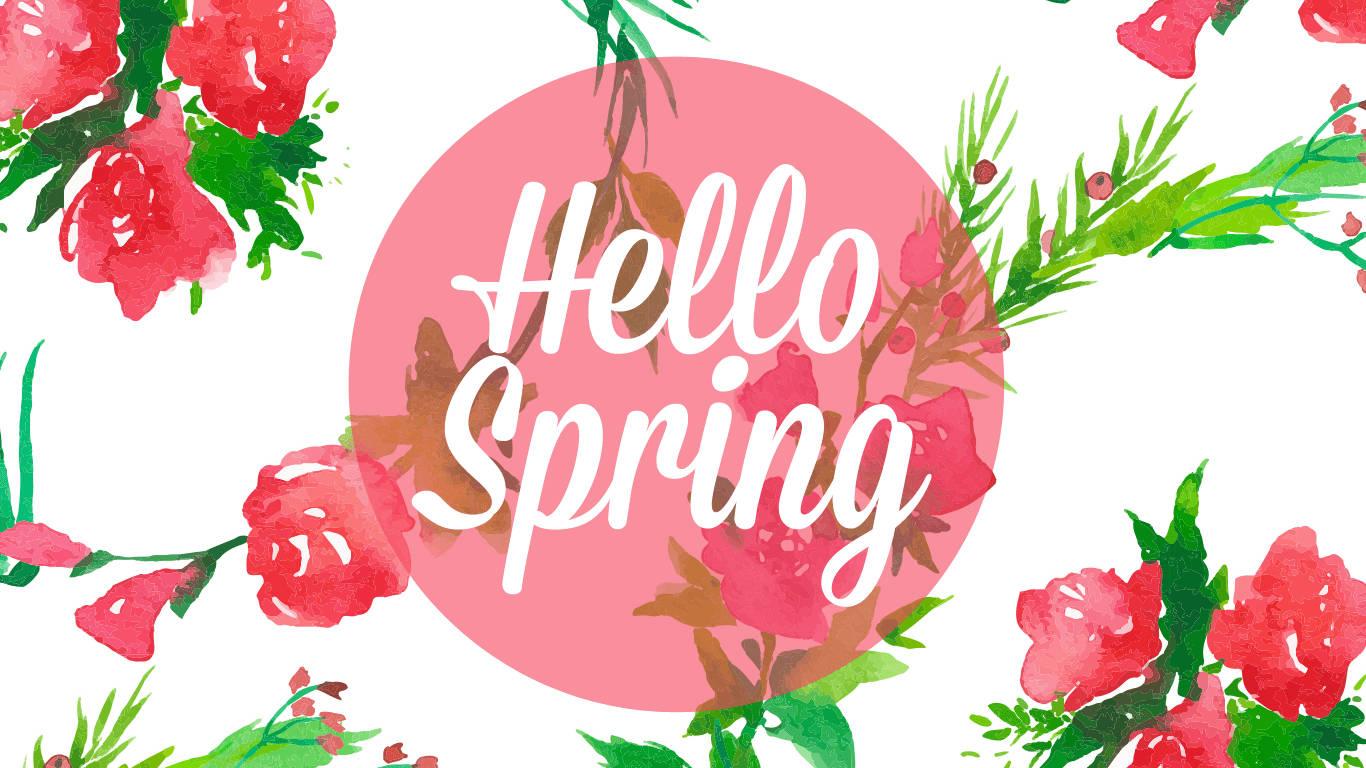 Welcome the Season of Spring with Open Arms — 1366x768 wallpaper