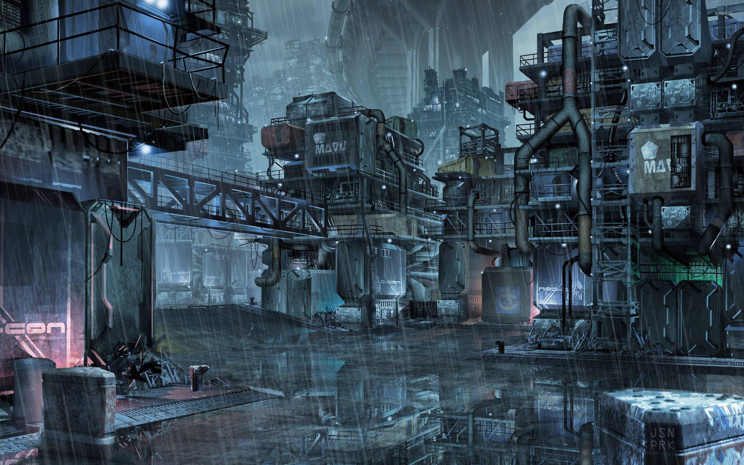 Welcome to The Slums Of The Future — 2560x1600 wallpaper