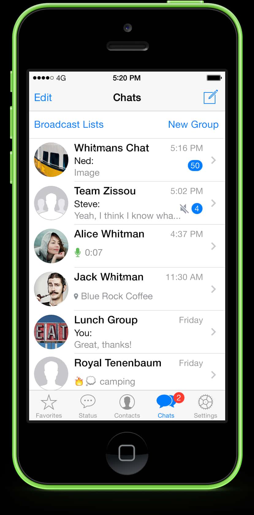 Whats App Chat Interfaceoni Phone — 829x1677 wallpaper
