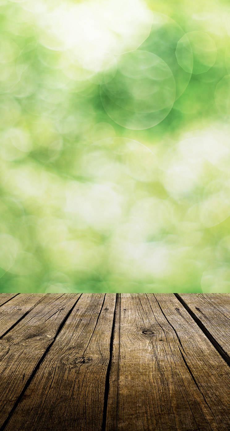 WhatsApp Chat Bubbles Wooden Surface — 744x1392 wallpaper