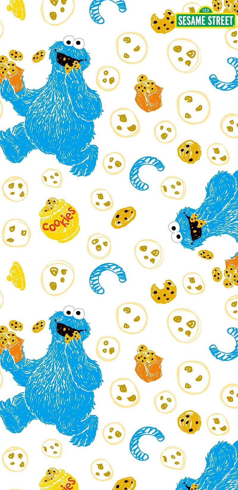 WhatsApp Chat Cookie Monster — 800x1644 wallpaper