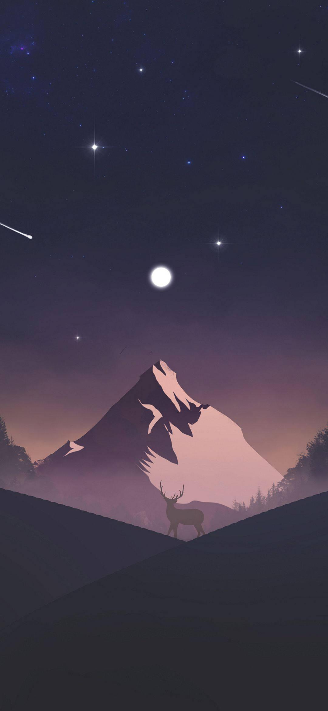 WhatsApp Chat Full Moon Vector — 1080x2340 wallpaper