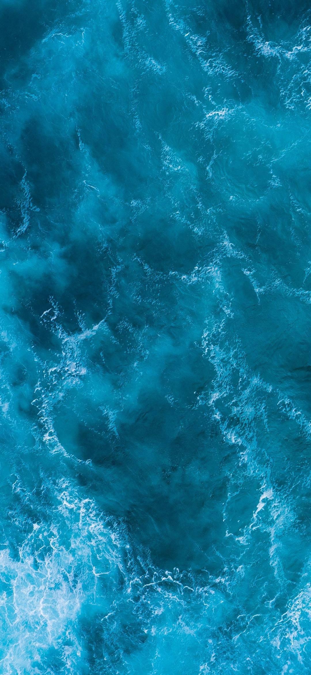 WhatsApp Chat Ocean Waves — 1080x2340 wallpaper