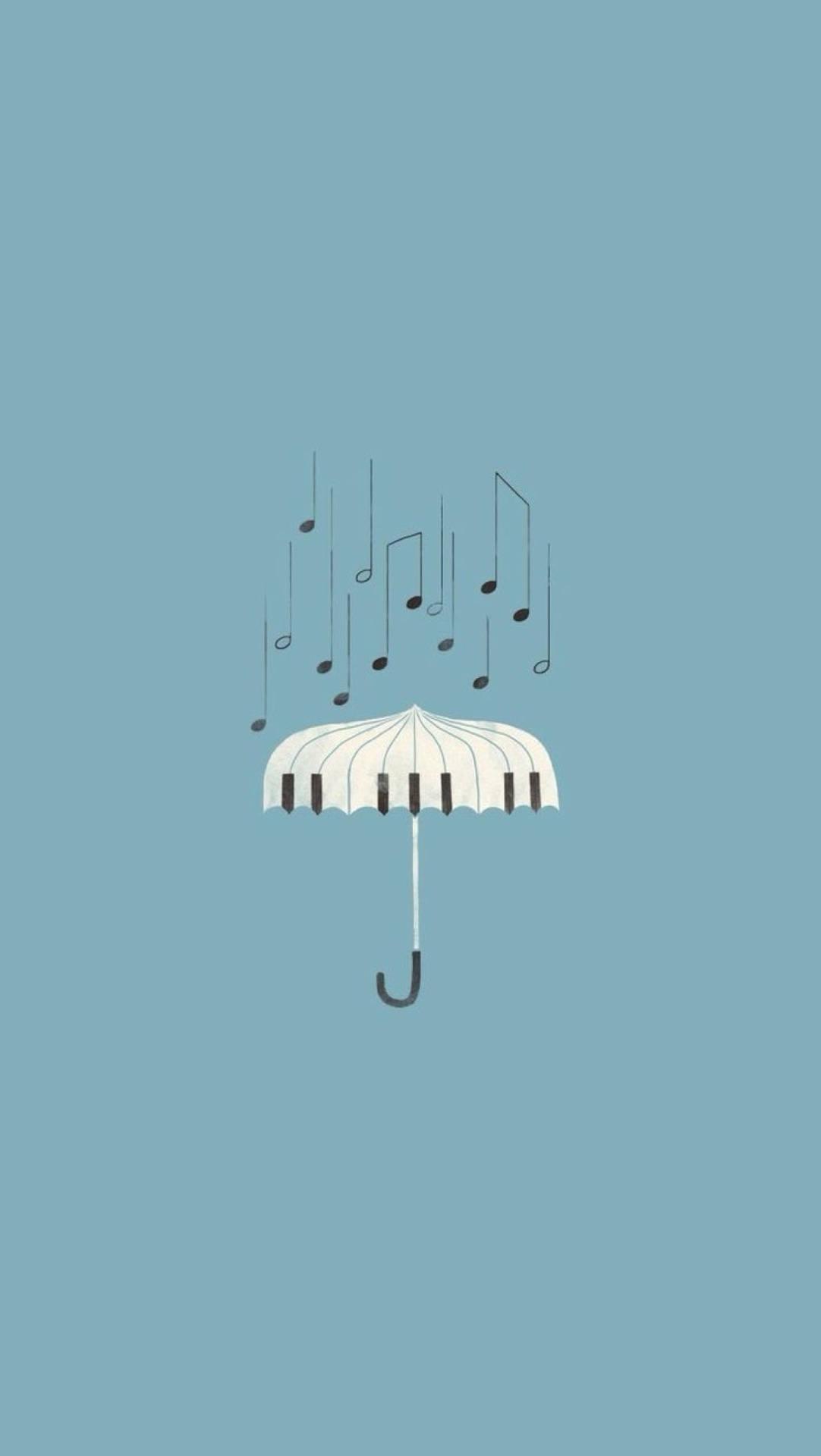 WhatsApp Chat Piano Umbrella — 1082x1920 wallpaper
