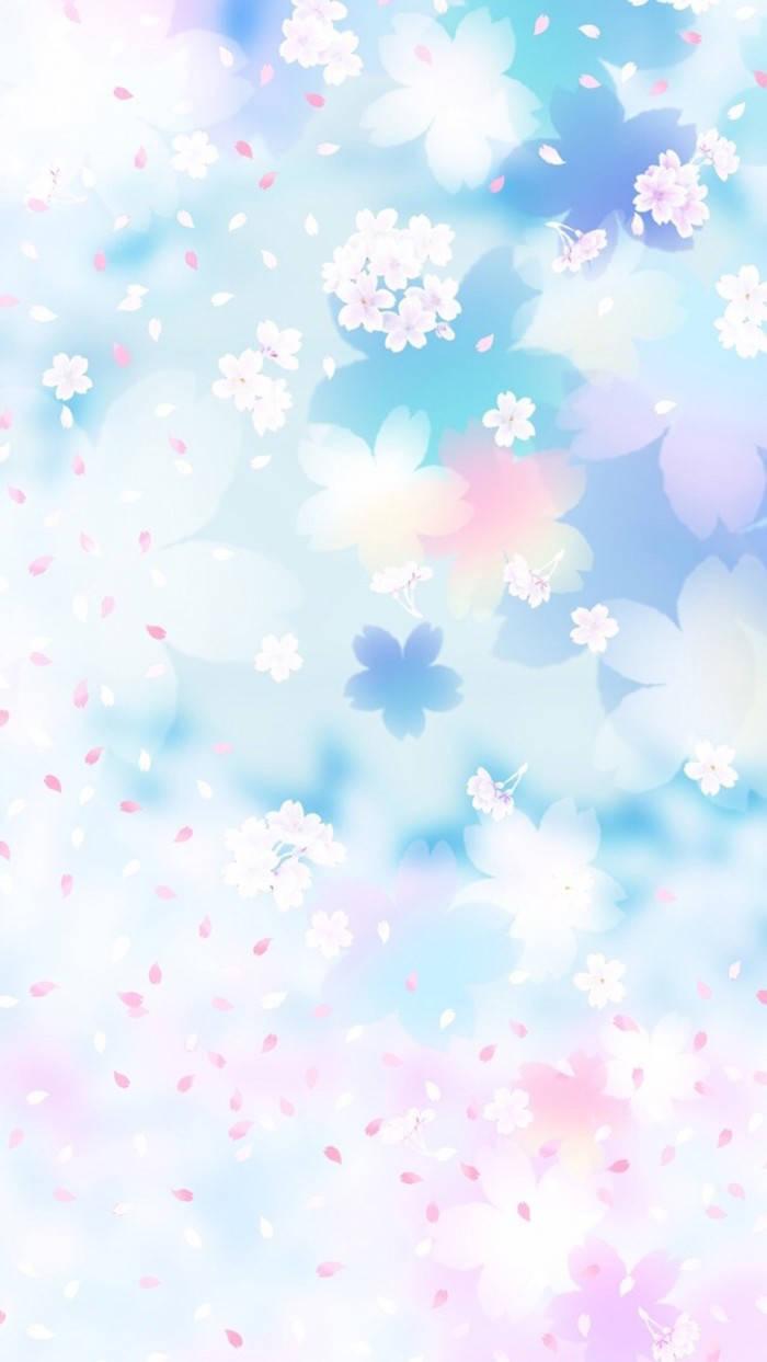 WhatsApp Chat Pink Flowers Dreamy — 700x1243 wallpaper