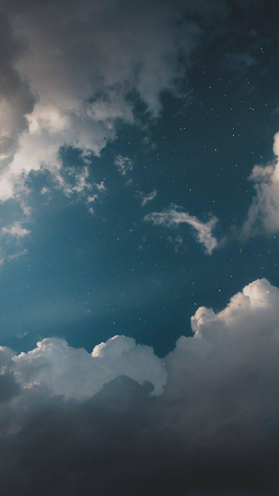 WhatsApp Chat Stars And Clouds — 900x1600 wallpaper