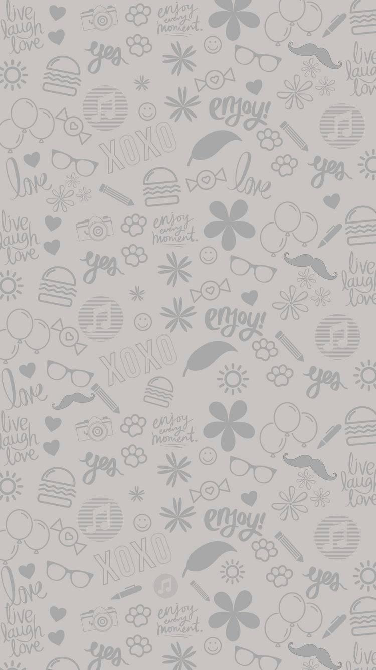 WhatsApp Chat Warm Gray — 750x1334 wallpaper