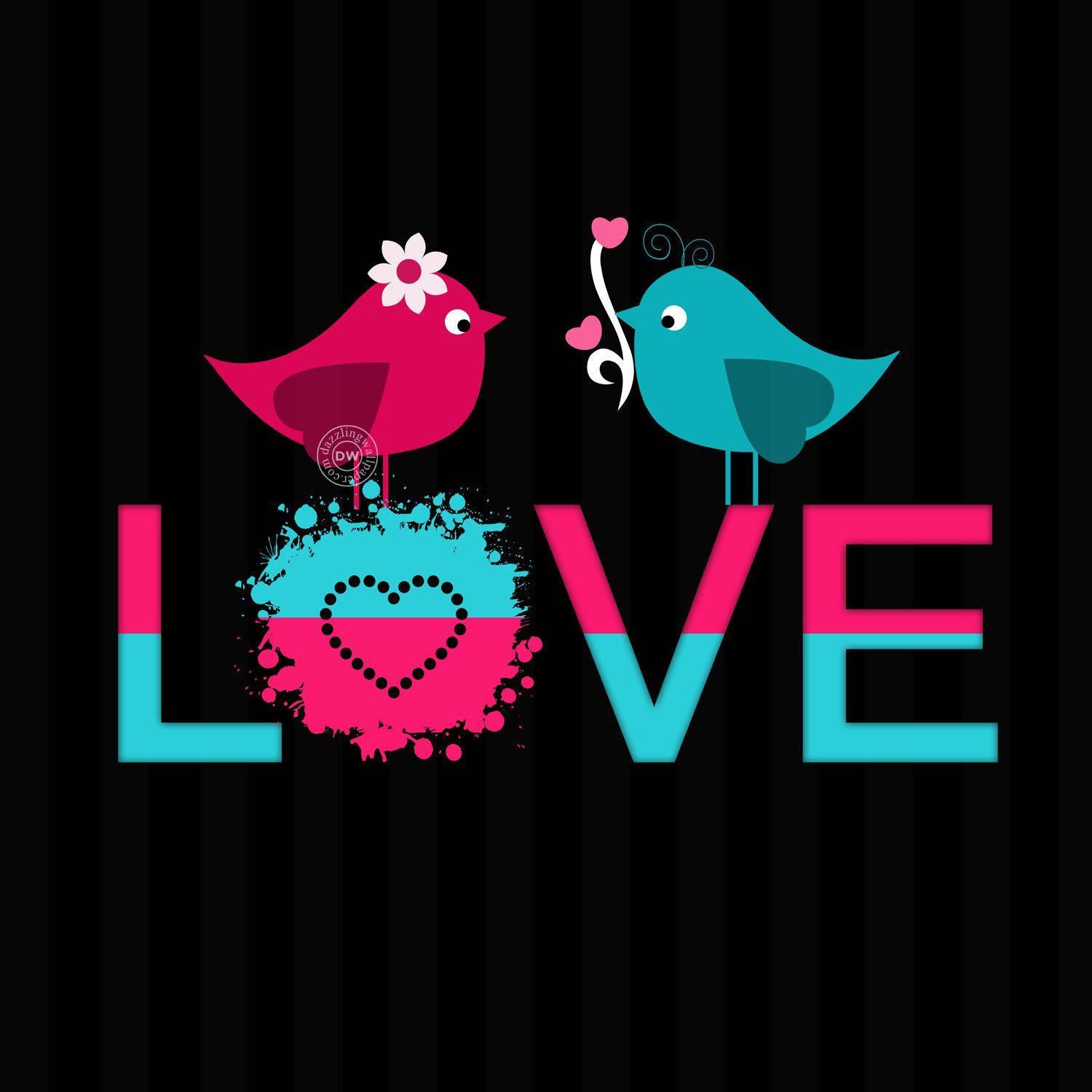 WhatsApp DP Love Birds — 1500x1500 wallpaper