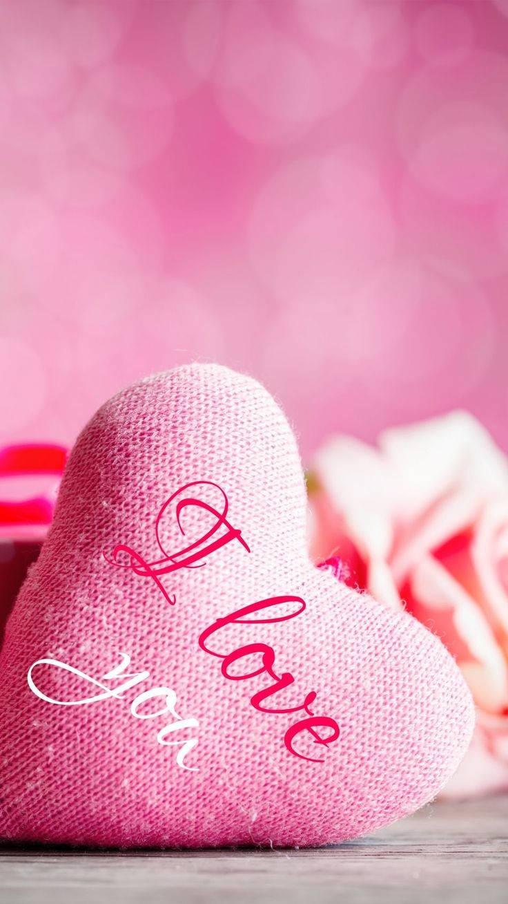 WhatsApp DP Pink Heart — 736x1308 wallpaper
