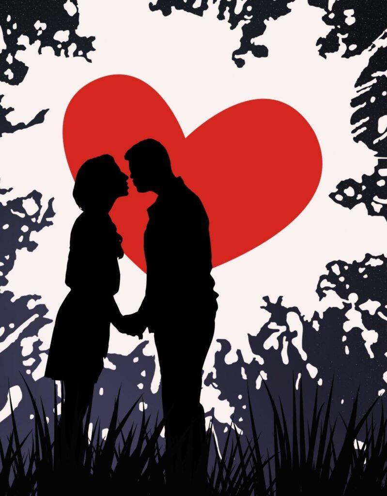 WhatsApp DP Silhouette Couple — 799x1024 wallpaper