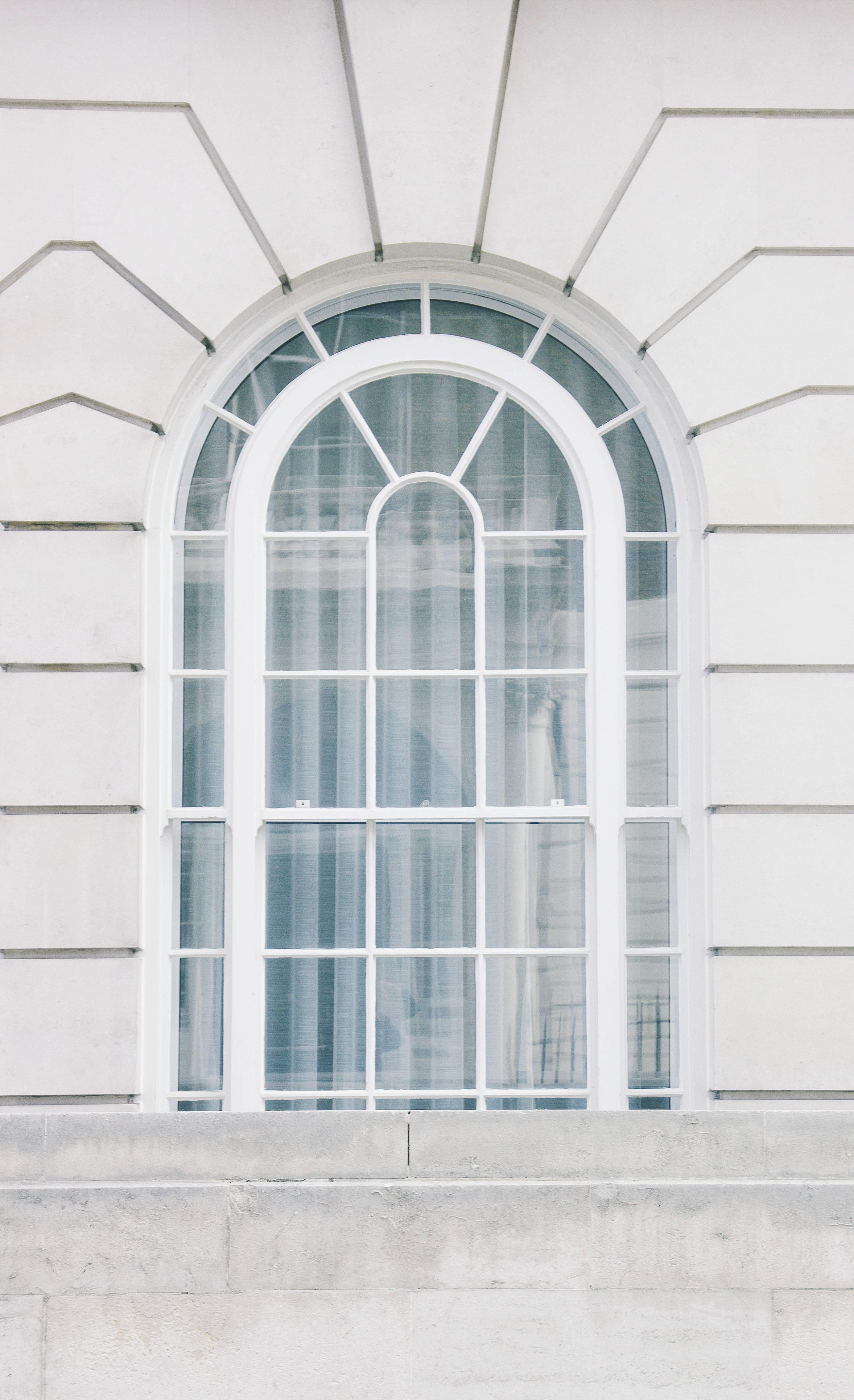 White Aesthetic Arched Window — 2769x4539 wallpaper