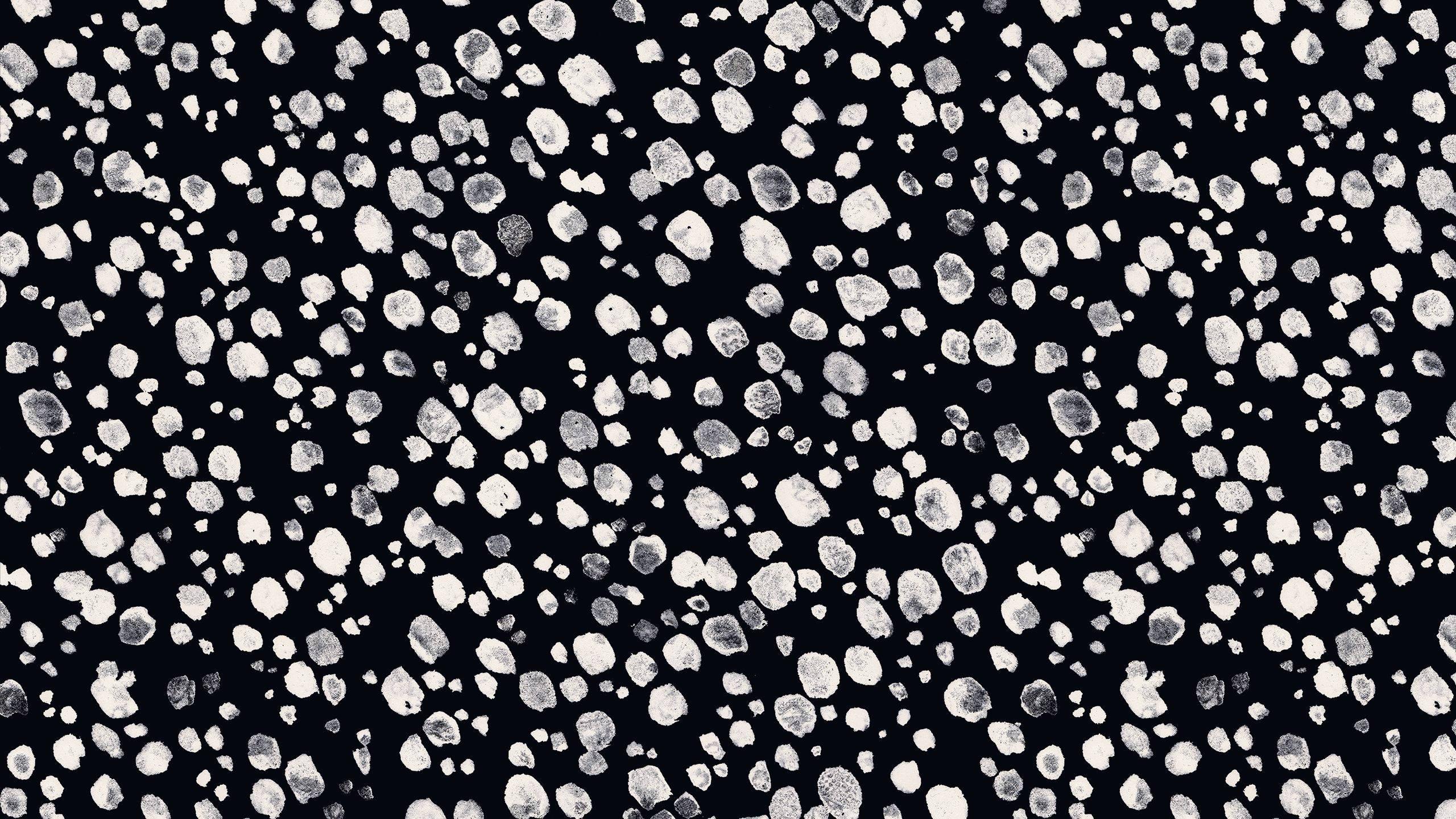 White Crystal Patterns Dark Aesthetic — 2560x1440 wallpaper