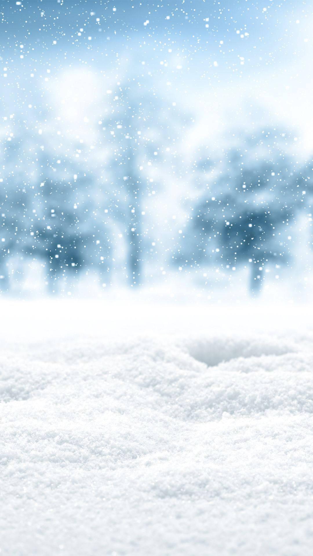 White Falling Snow Winter iPhone — 1080x1920 wallpaper