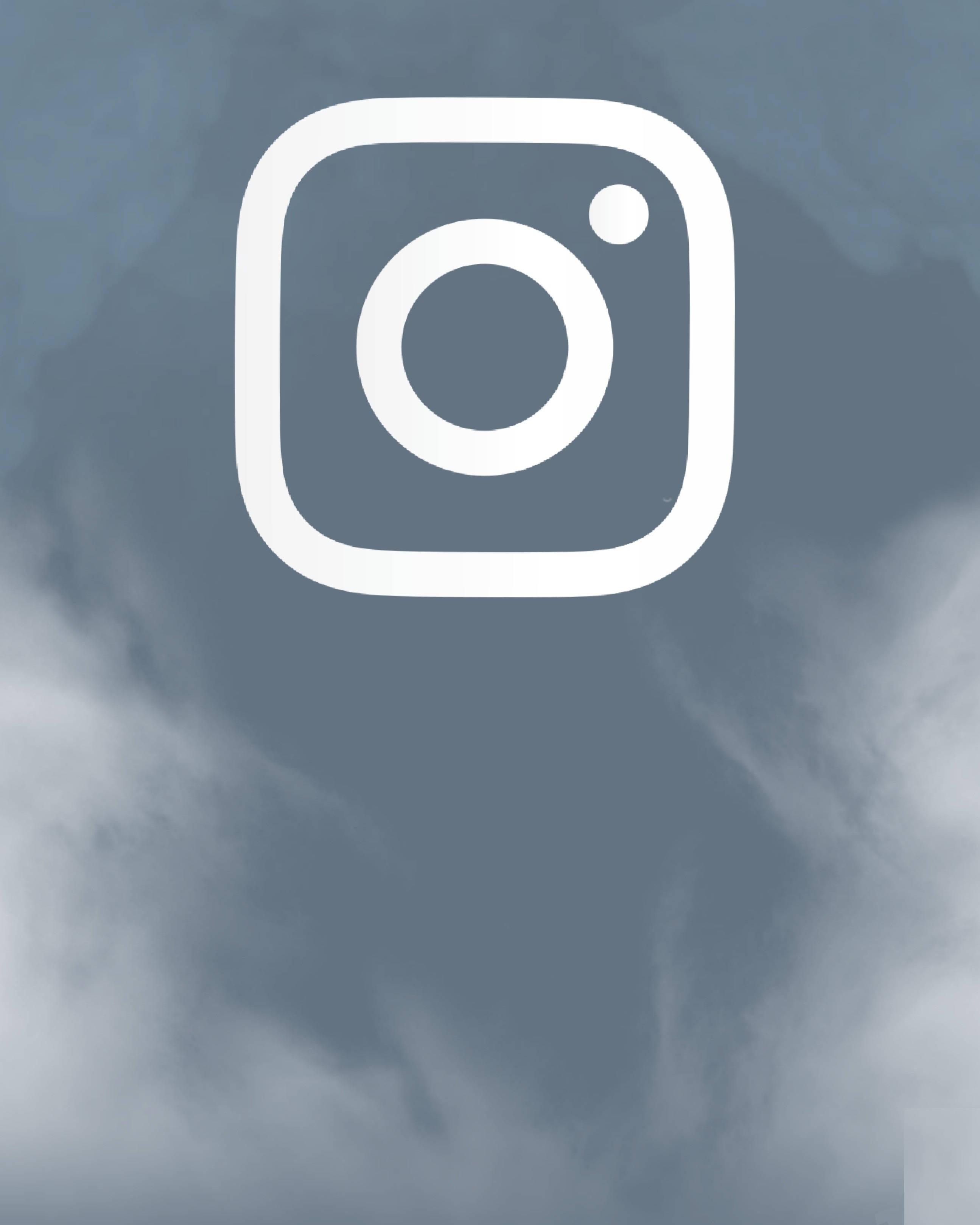 White Instagram Logo With Smoke — 2590x3238 wallpaper
