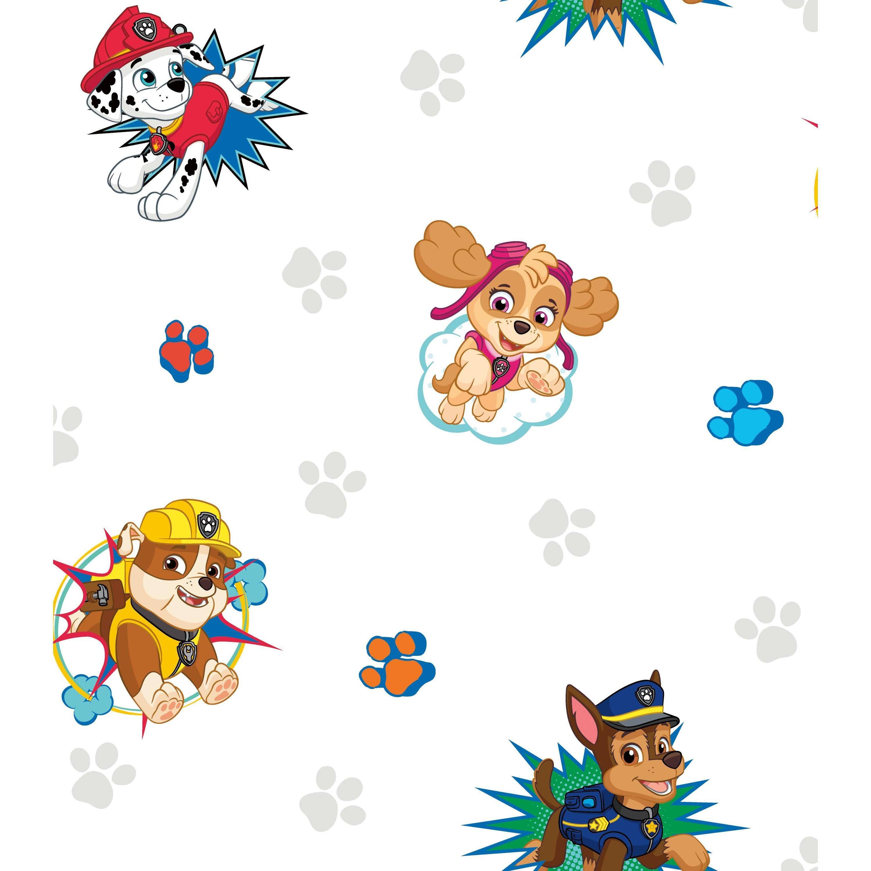 White Paw Patrol Pattern — 3000x3000 wallpaper
