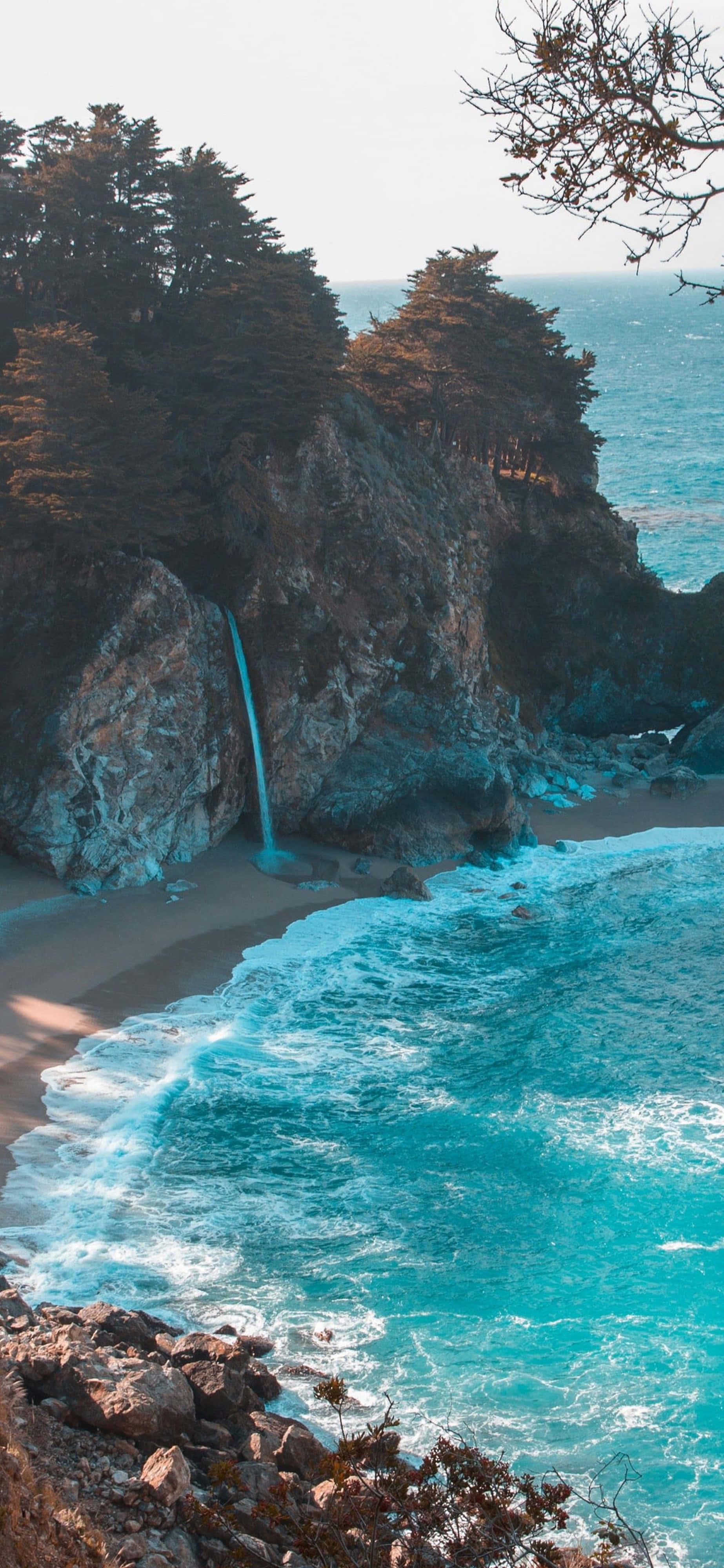 White Sand Beach Nature 4K iPhone — 1846x4000 wallpaper