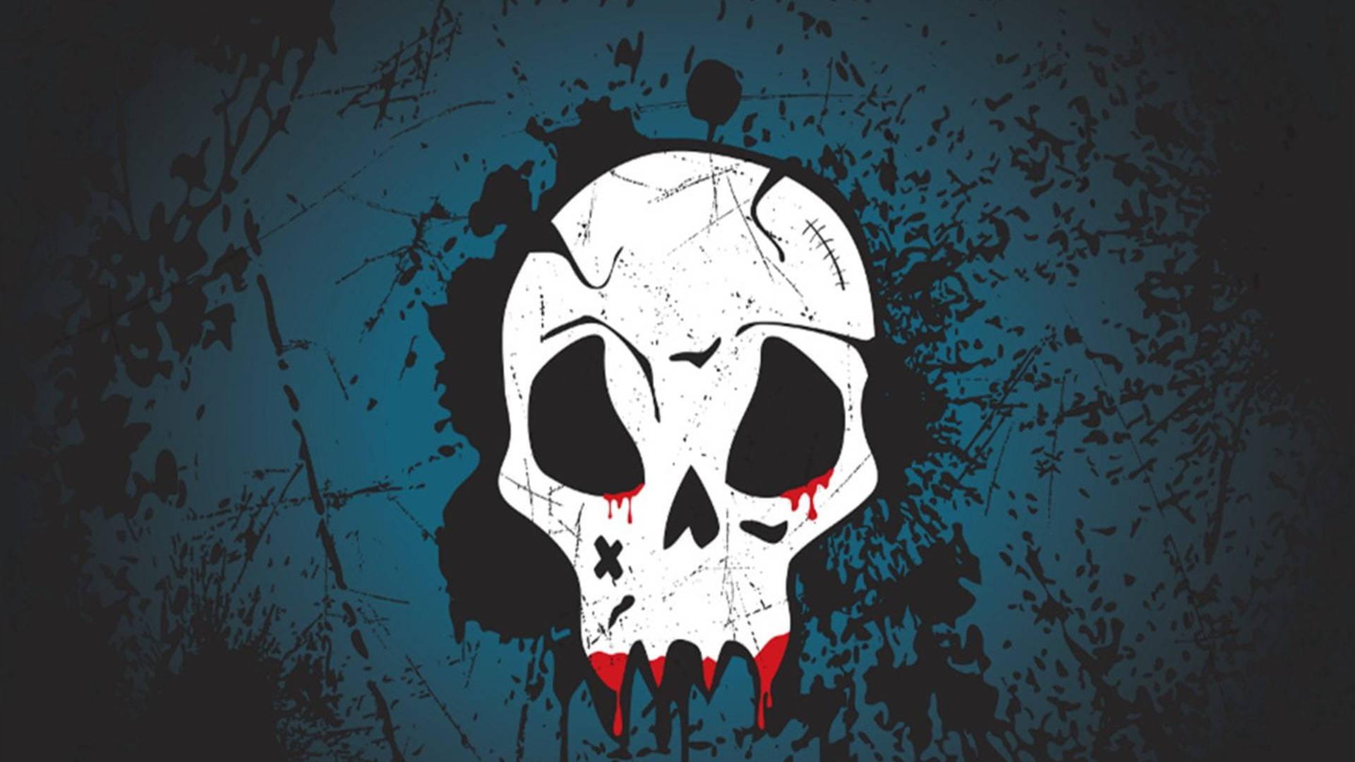 White Skull Dark Devil — 1920x1080 wallpaper