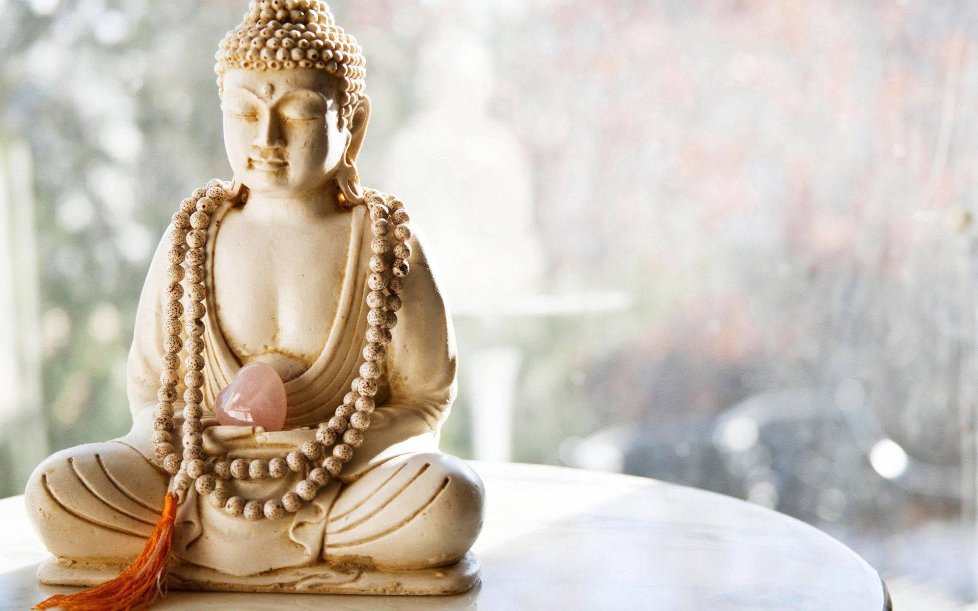 White Stone Buddha Statue — 1920x1200 wallpaper