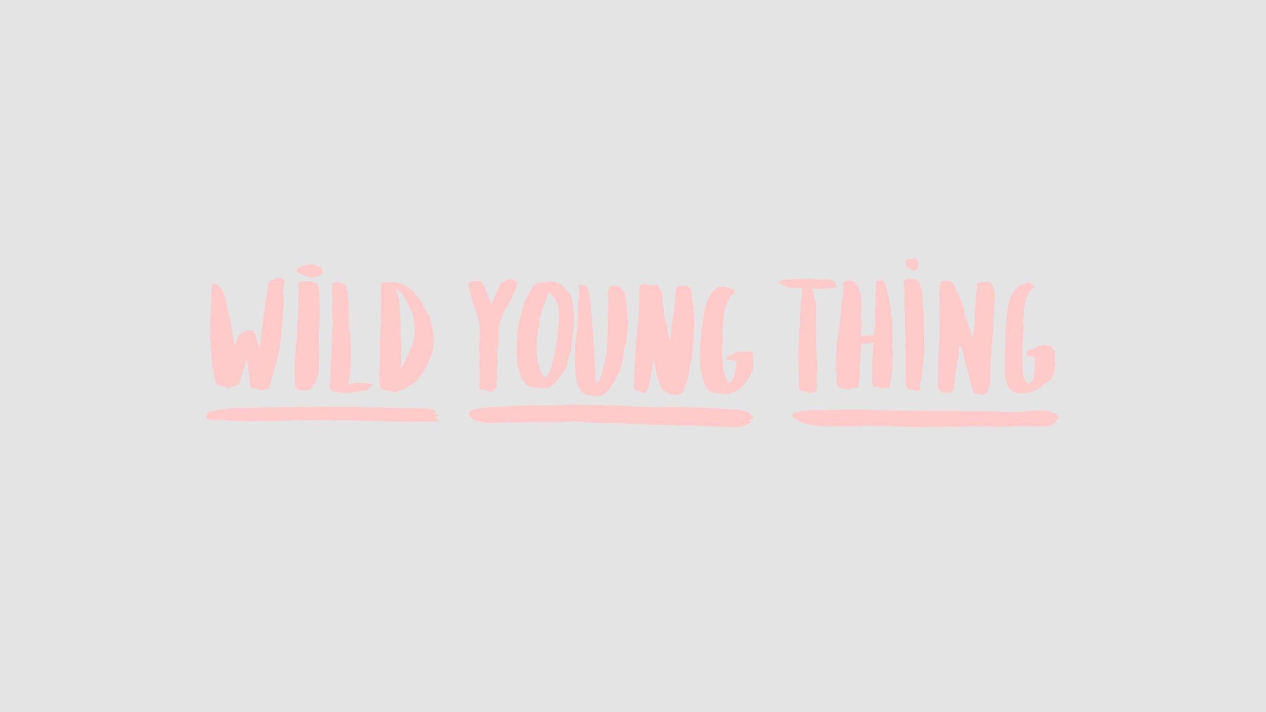 Wild Young Thing Pastel Aesthetic — 2560x1440 wallpaper