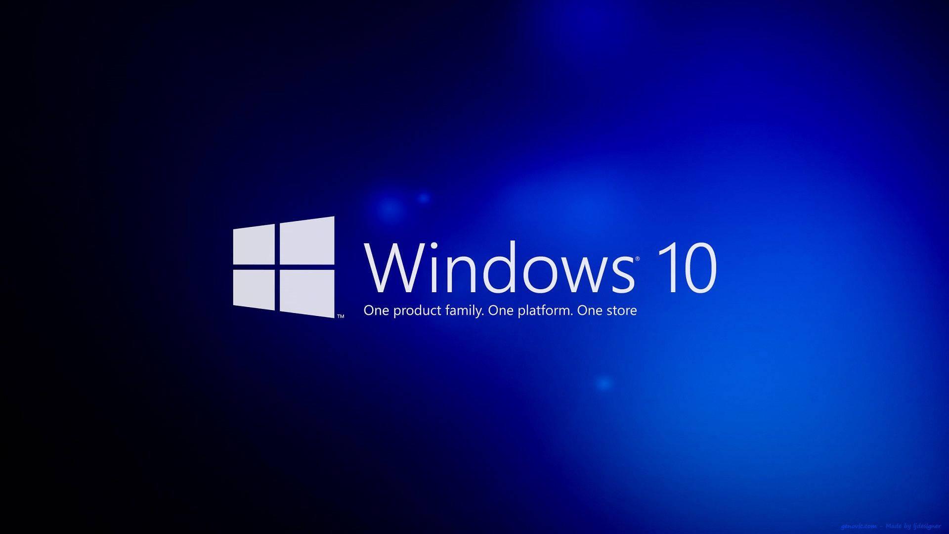 Windows 10 HD Gradient Blue — 1920x1080 wallpaper