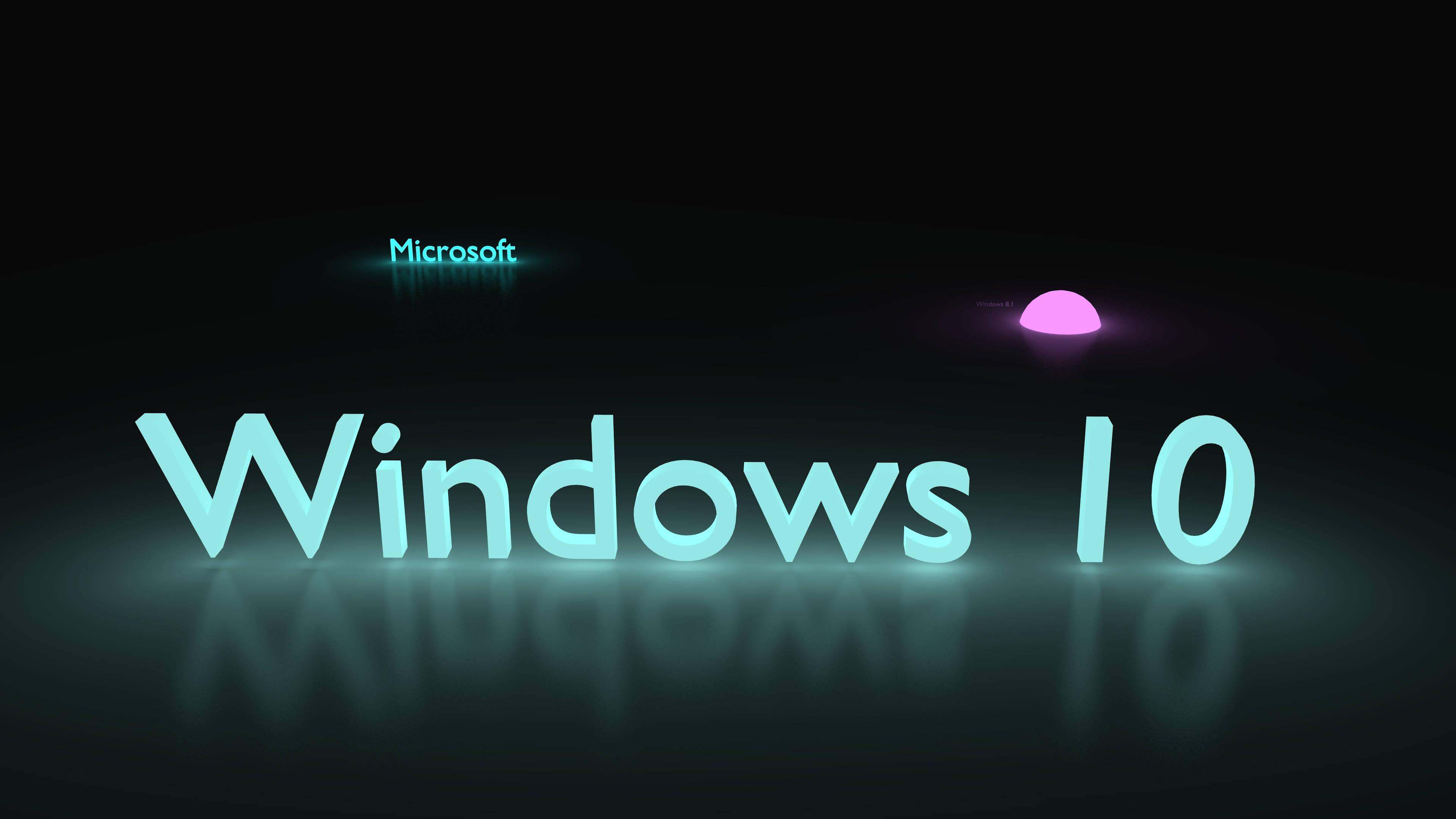 Windows 10 HD Icy Blue — 3840x2160 wallpaper