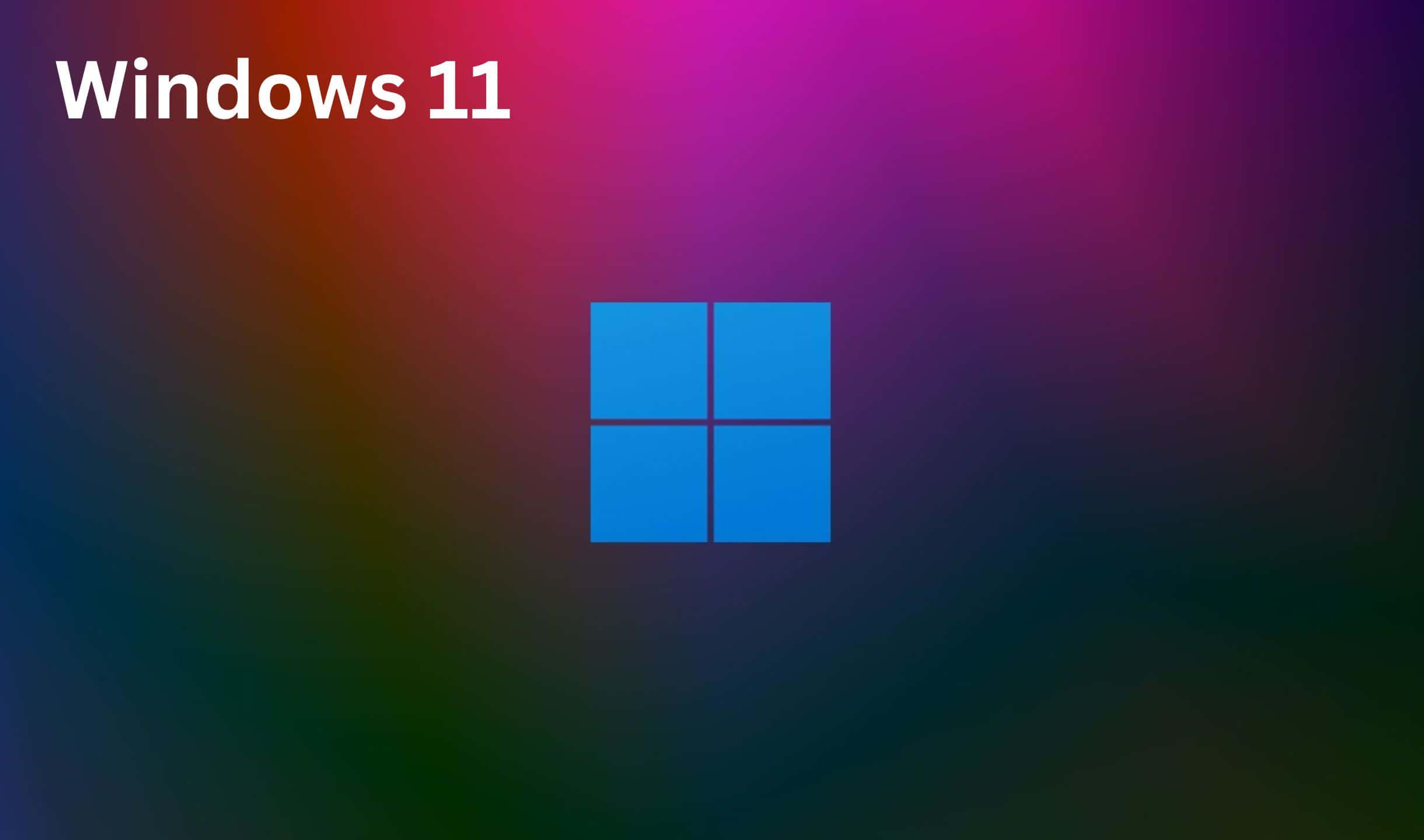 windows 10 logo on a colorful background — 2440x1440 wallpaper