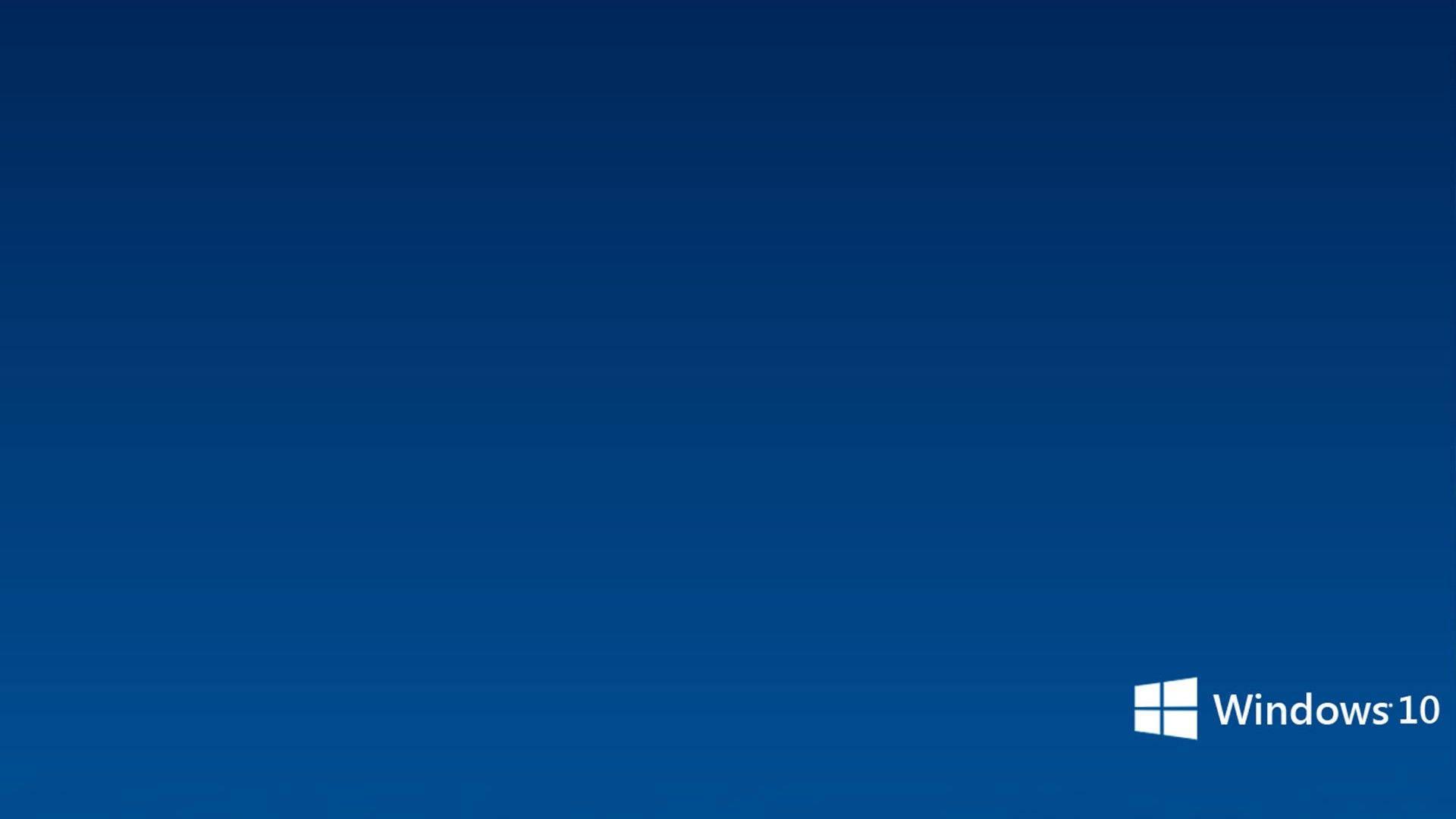 Windows 10 Plain Blue — 1920x1080 wallpaper