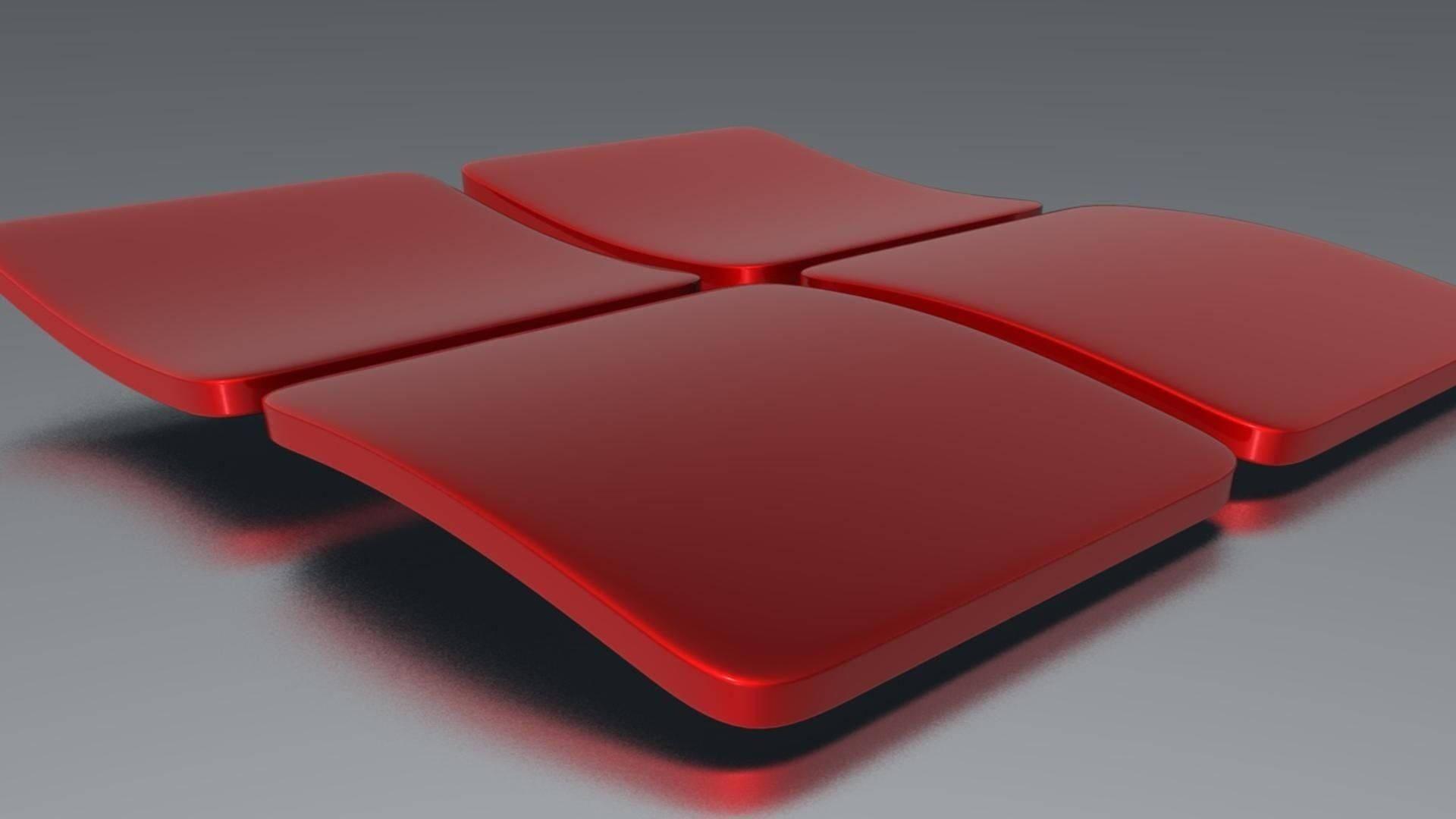 Windows 11 3D Red Logo — 1920x1080 wallpaper