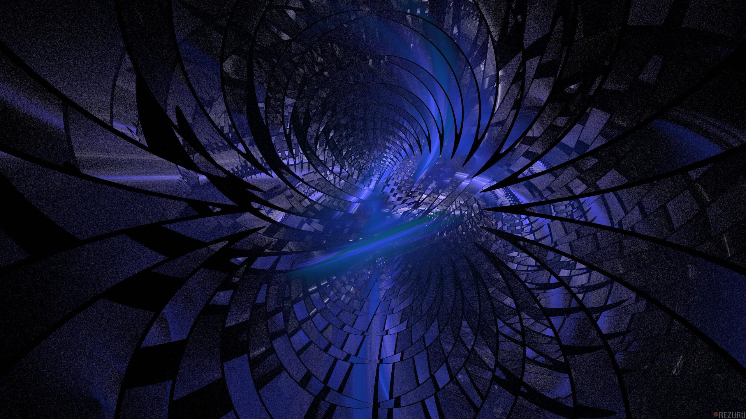 Windows 11 4K Abstract Blue — 2560x1440 wallpaper