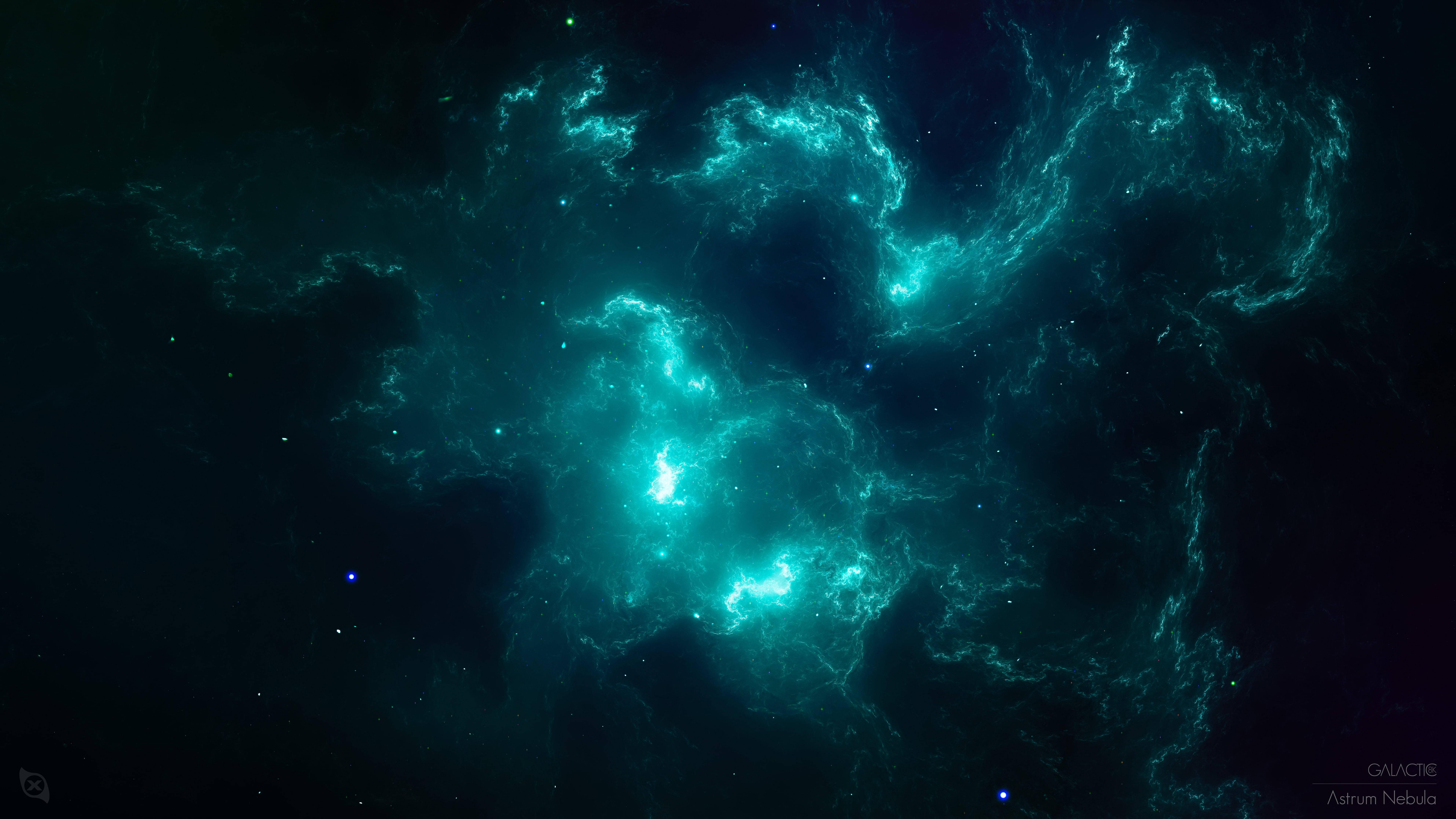 Windows 11 4K Blue Nebula — 7680x4320 wallpaper
