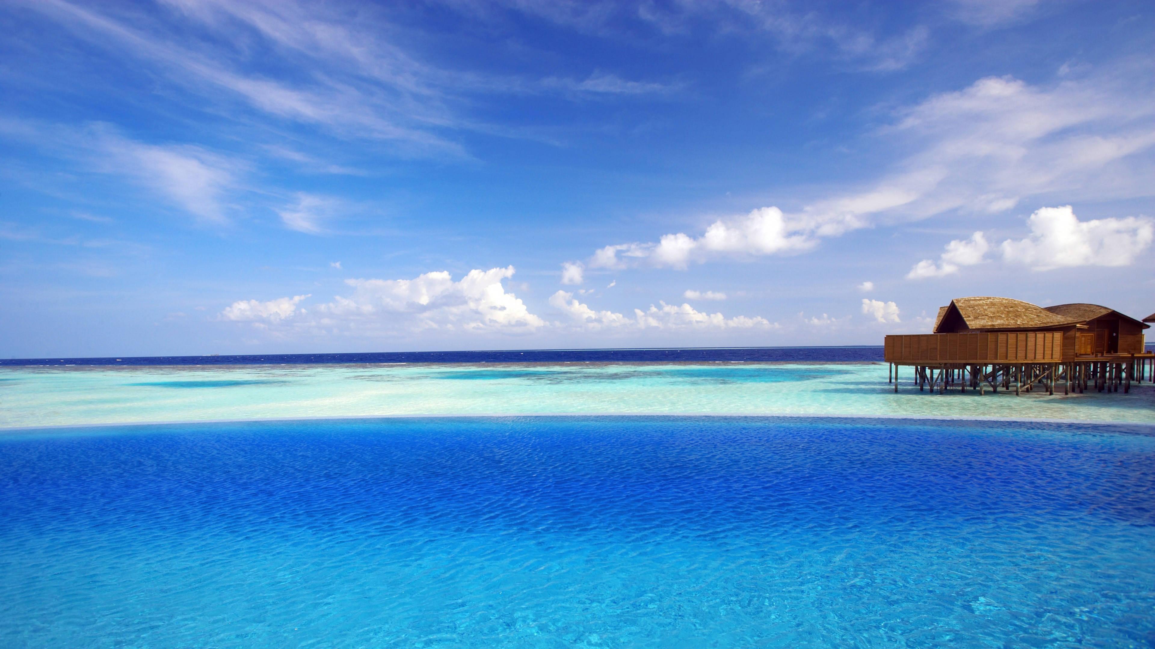 Windows 11 4K Blue Seascape — 3840x2160 wallpaper