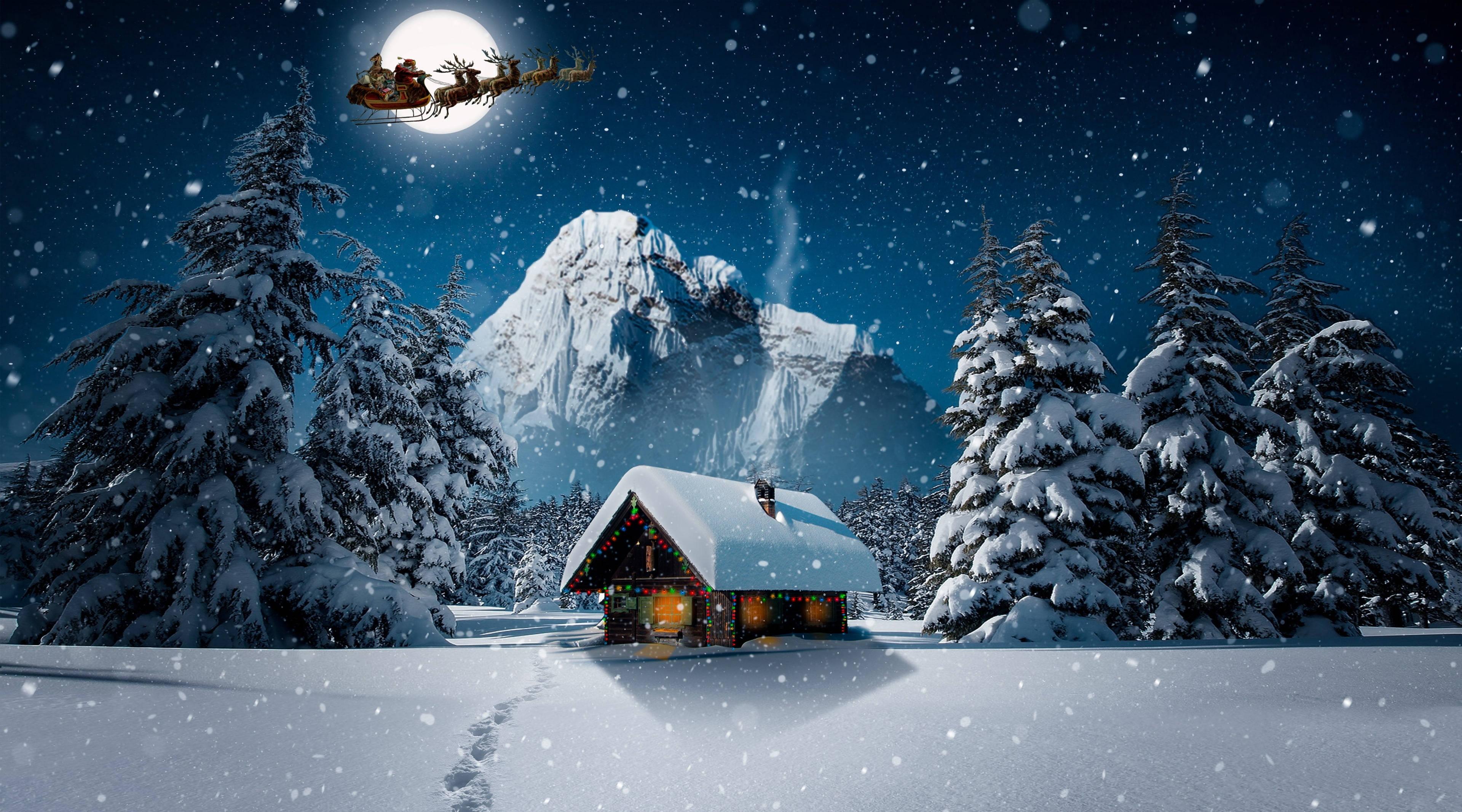 Windows 11 4K Christmas Winter — 3840x2133 wallpaper