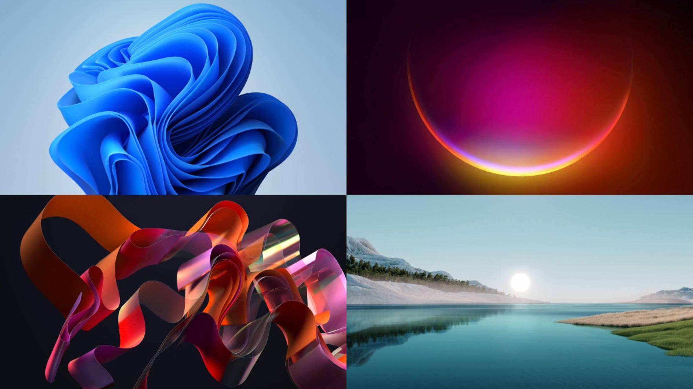 Windows 11 Collage — 2392x1342 wallpaper