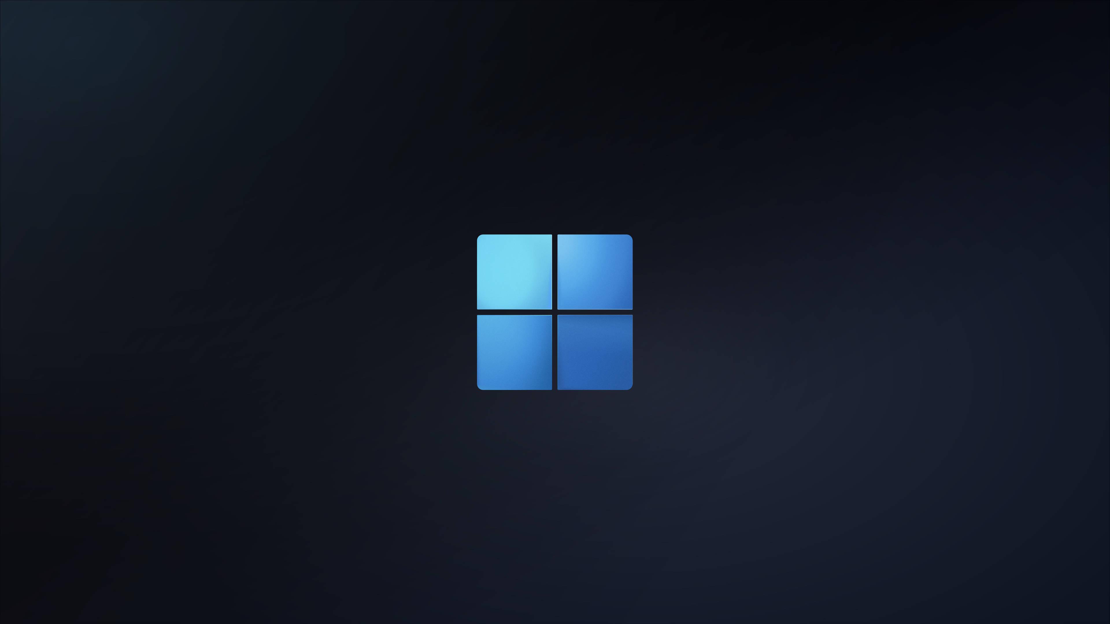 Windows 11 Dark Blue — 3840x2160 wallpaper