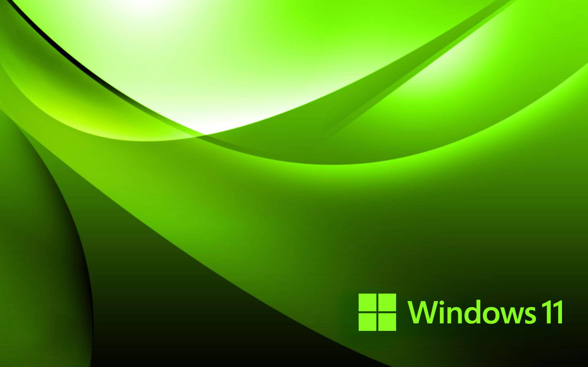 Windows 11 Green — 1920x1200 wallpaper