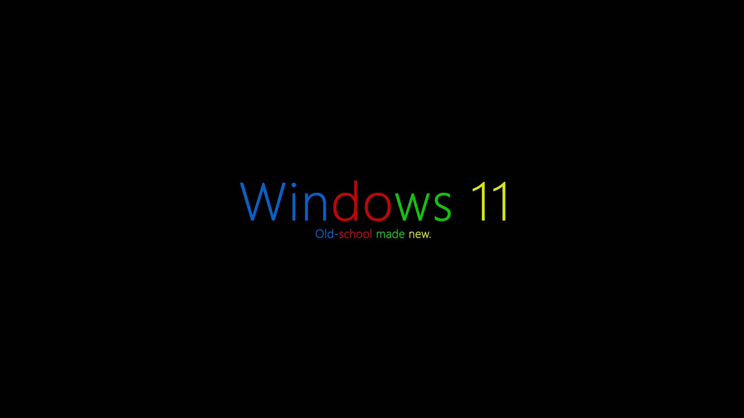 Windows 11 Old School — 2560x1440 wallpaper