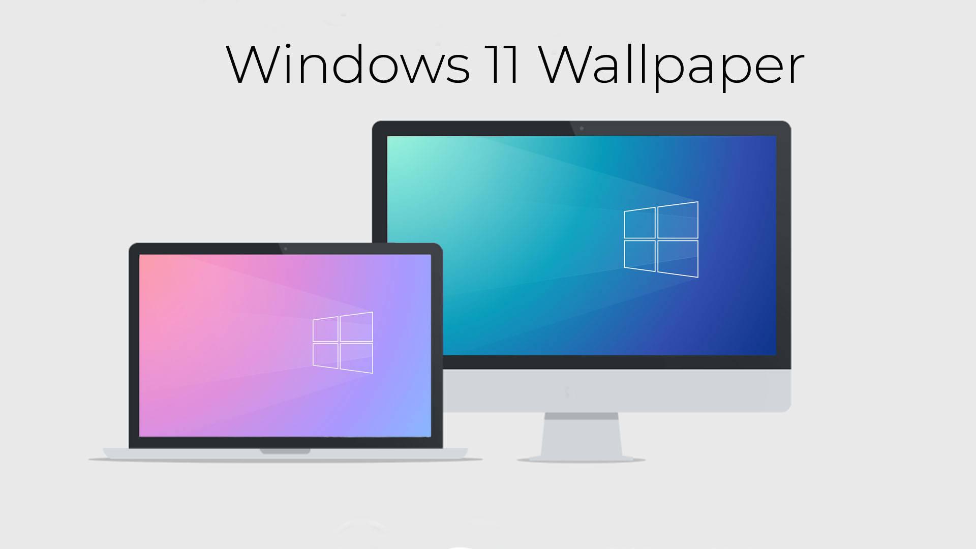 Windows 11 White Monitor — 1920x1080 wallpaper